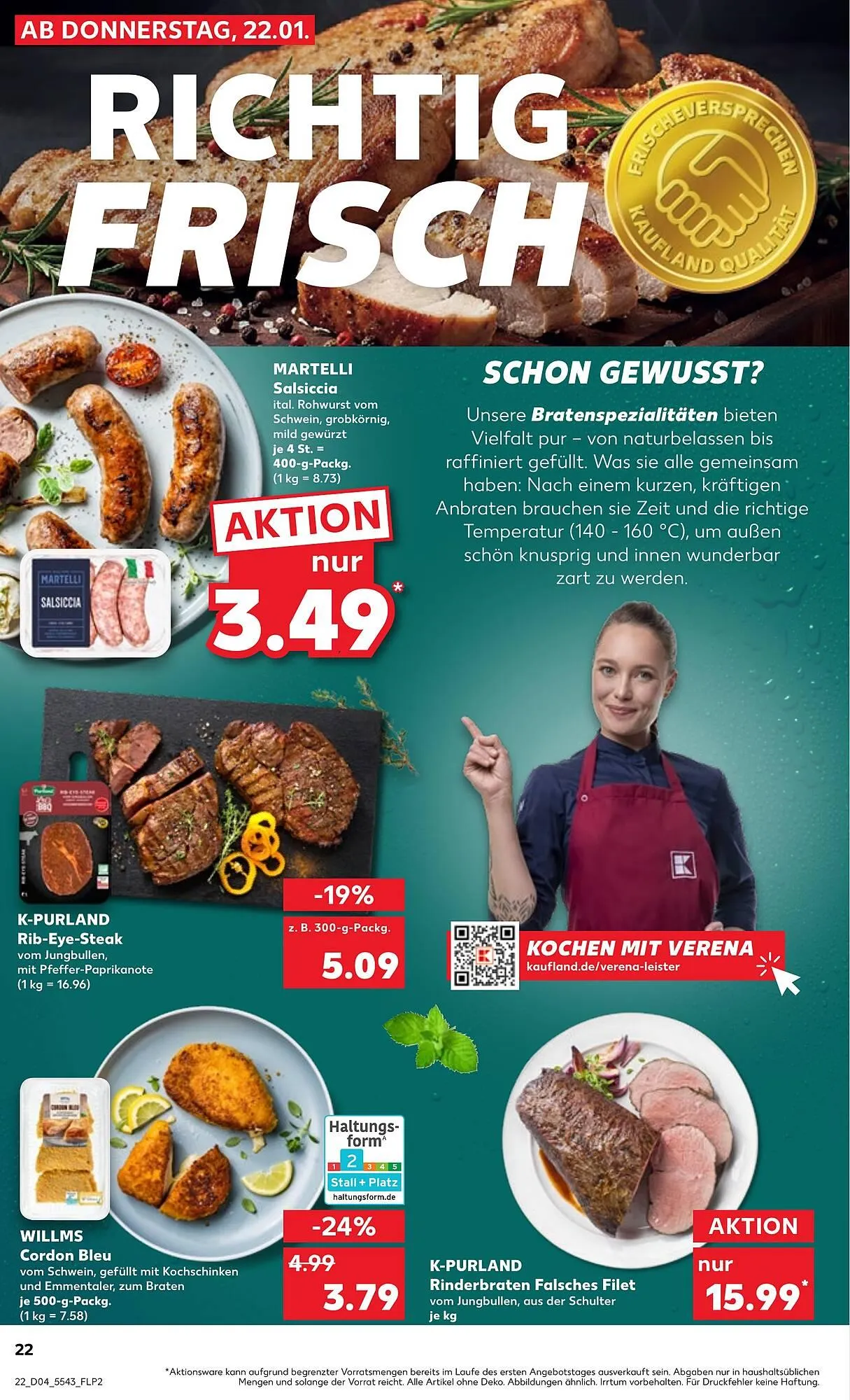 Kaufland Prospekt von 22. Januar bis 28. Januar 2026 - Prospekt seite 22