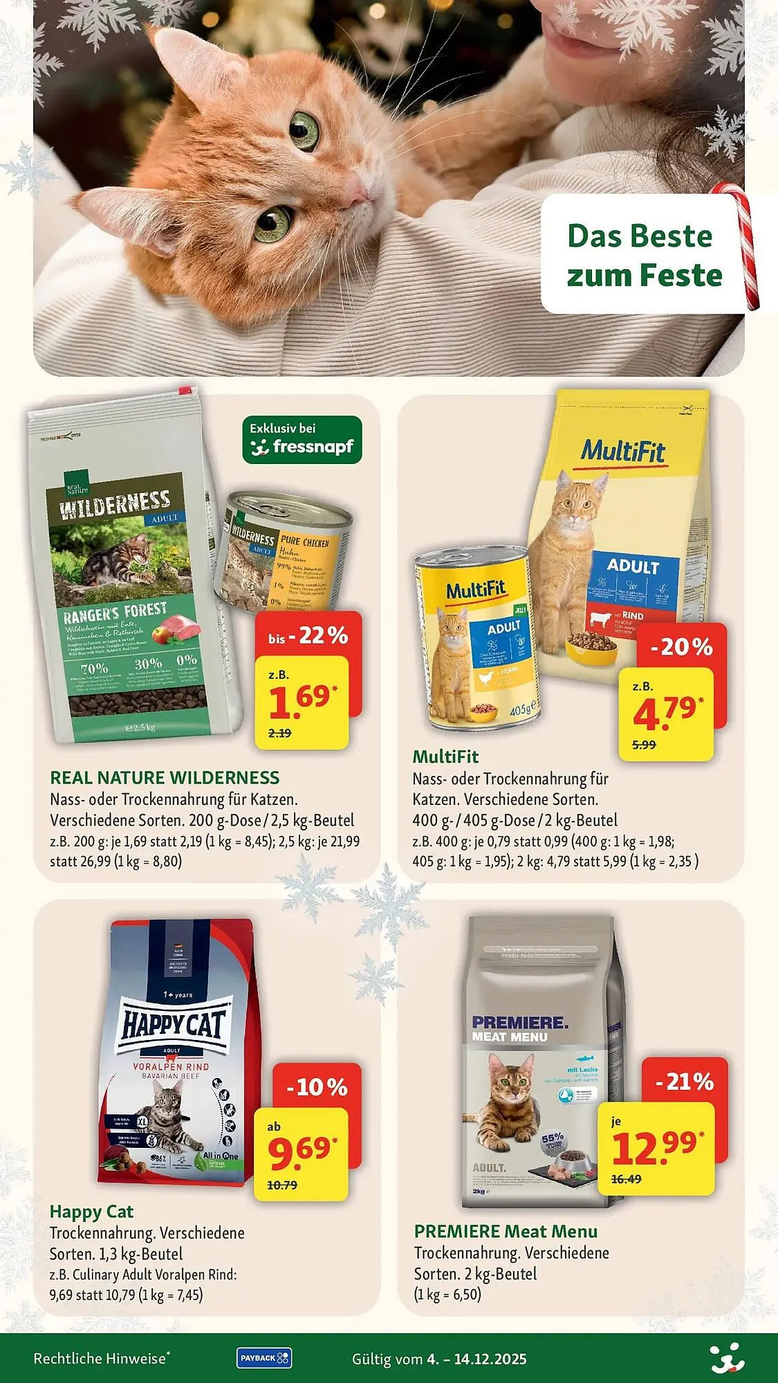 Fressnapf Prospekt von 3. Dezember bis 10. Dezember 2025 - Prospekt seite 14