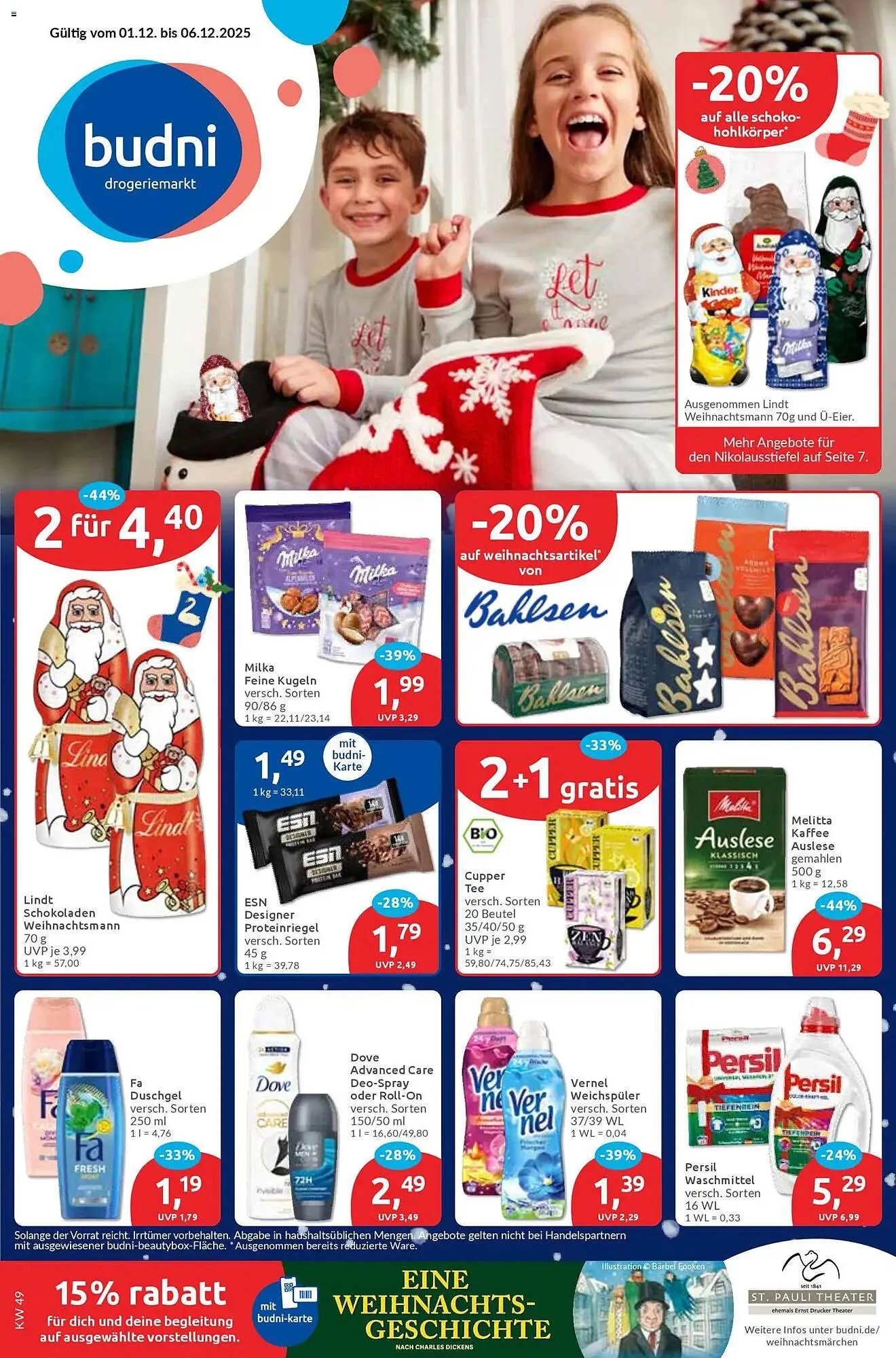 Budni Prospekt von 1. Dezember bis 6. Dezember 2025 - Prospekt seite 1