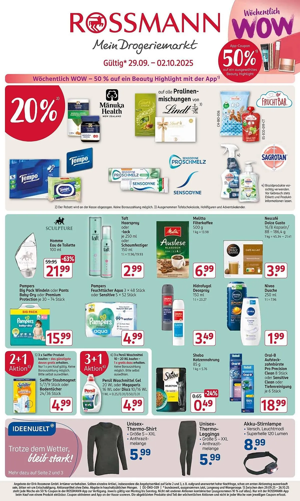 Rossmann Prospekt von 29. September bis 2. Oktober 2025 - Prospekt seite 1