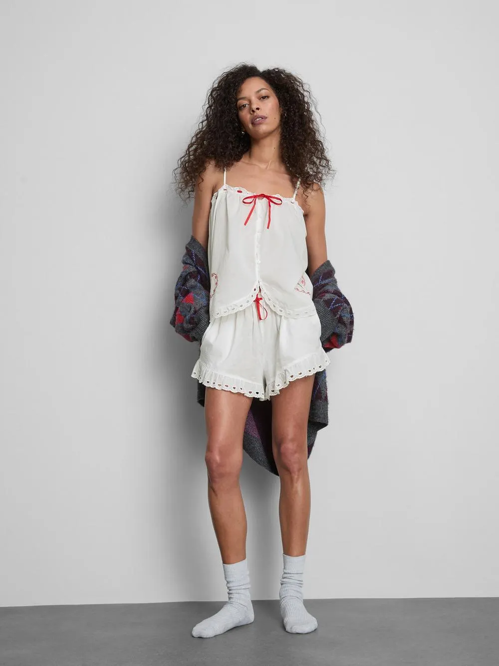 Schlafanzugshorts aus reiner Baumwolle