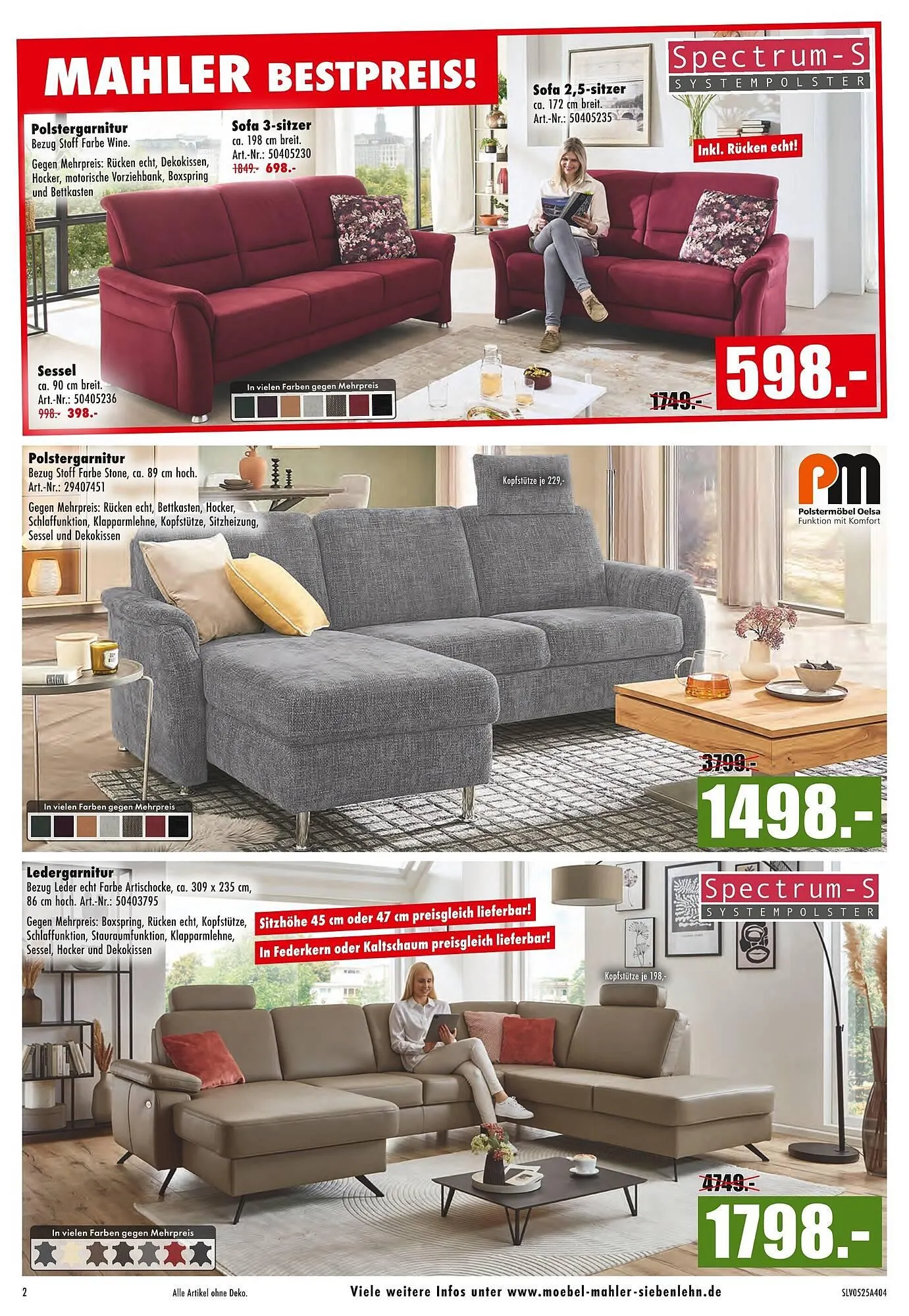 Möbel Mahler Prospekt von 14. Mai bis 27. Mai 2025 - Prospekt seite 2
