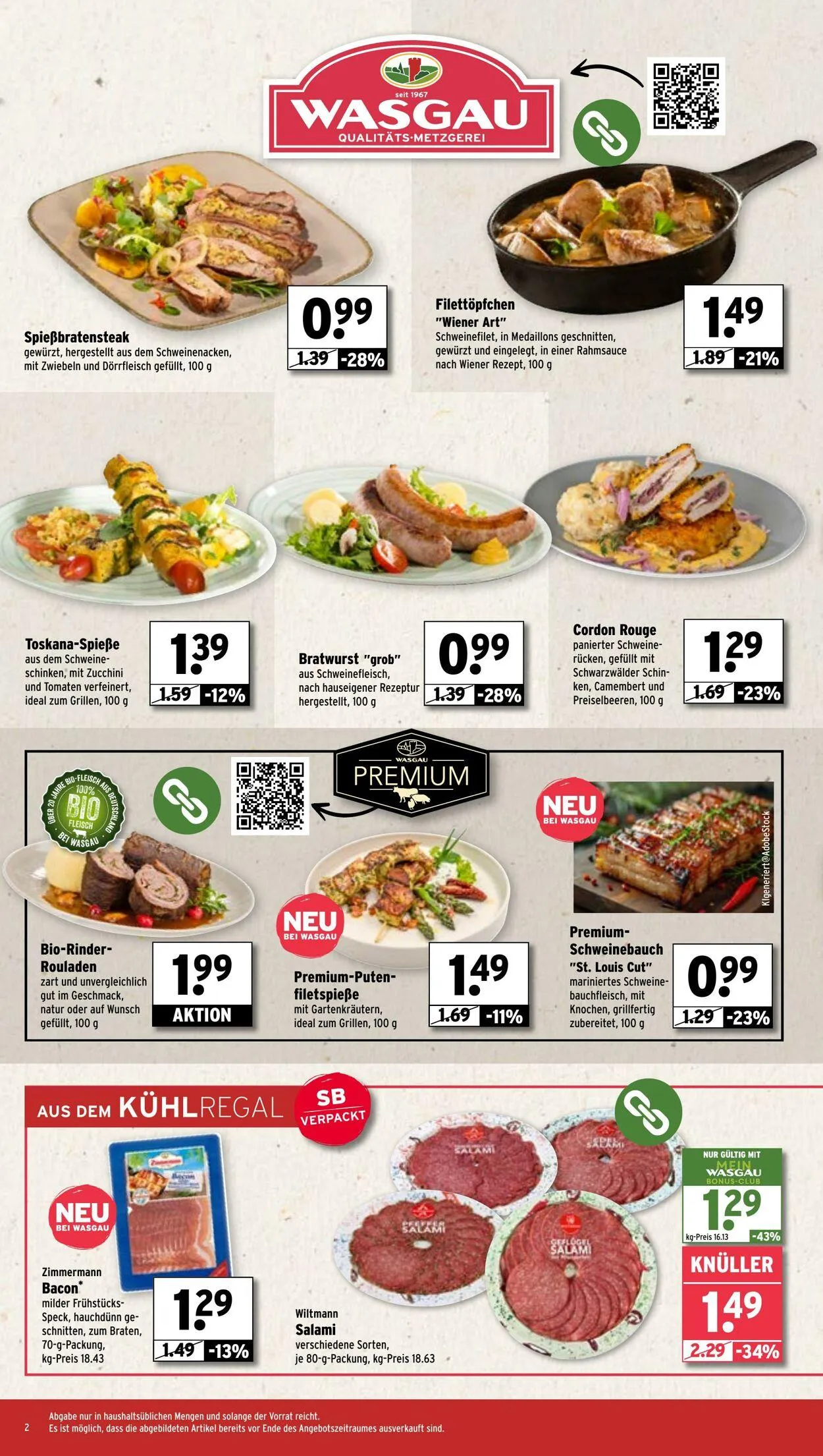 WASGAU Aktueller Prospekt von 13. Juli bis 27. Juli 2025 - Prospekt seite 2