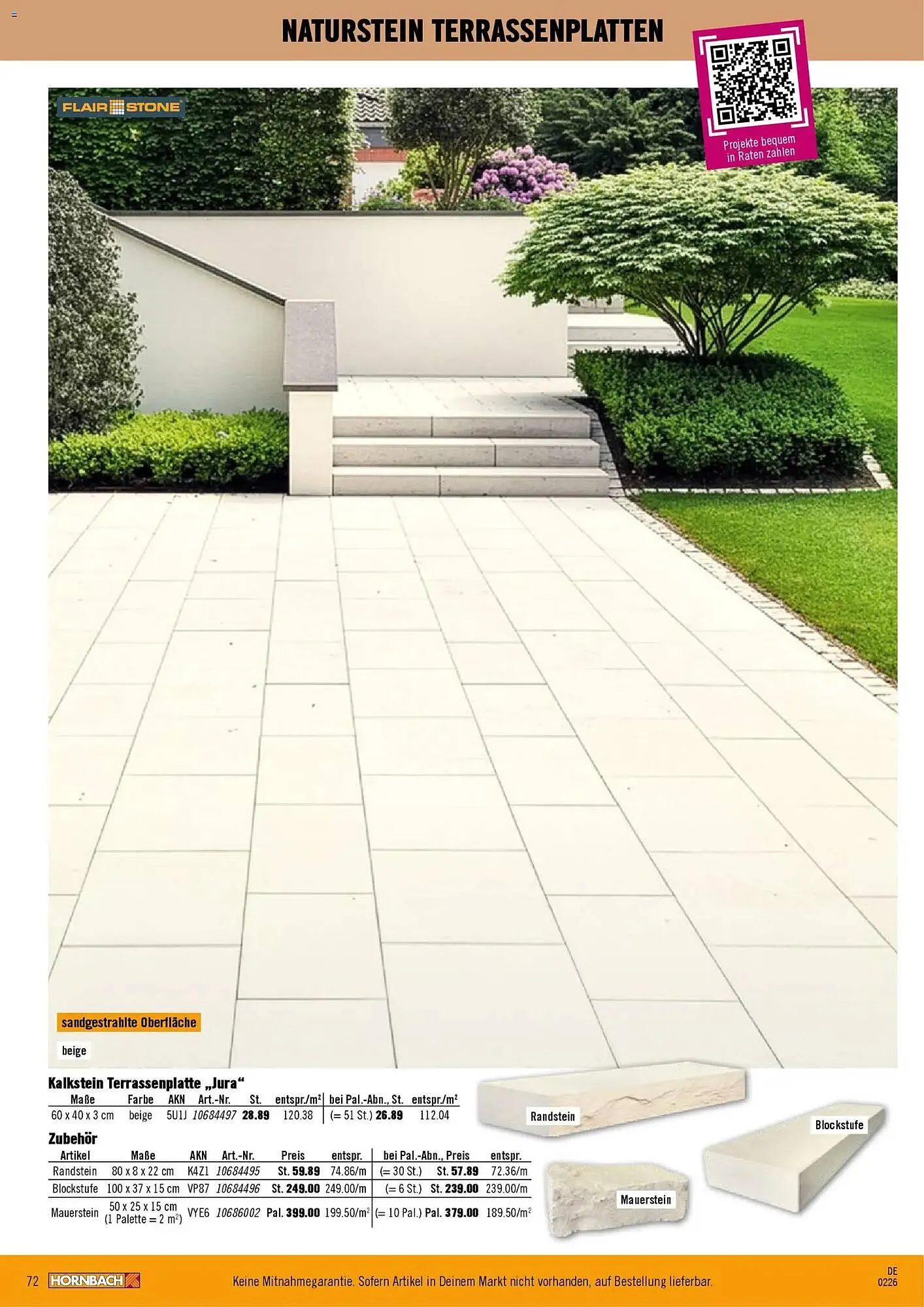 Hornbach Prospekt von 12. Februar bis 31. Dezember 2026 - Prospekt seite 72