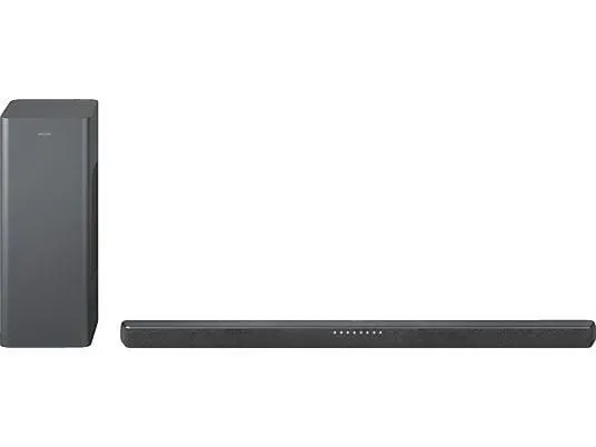 PHILIPS TAB 6309/10, Soundbar mit kabellosem Subwoofer, Dunkelgrau