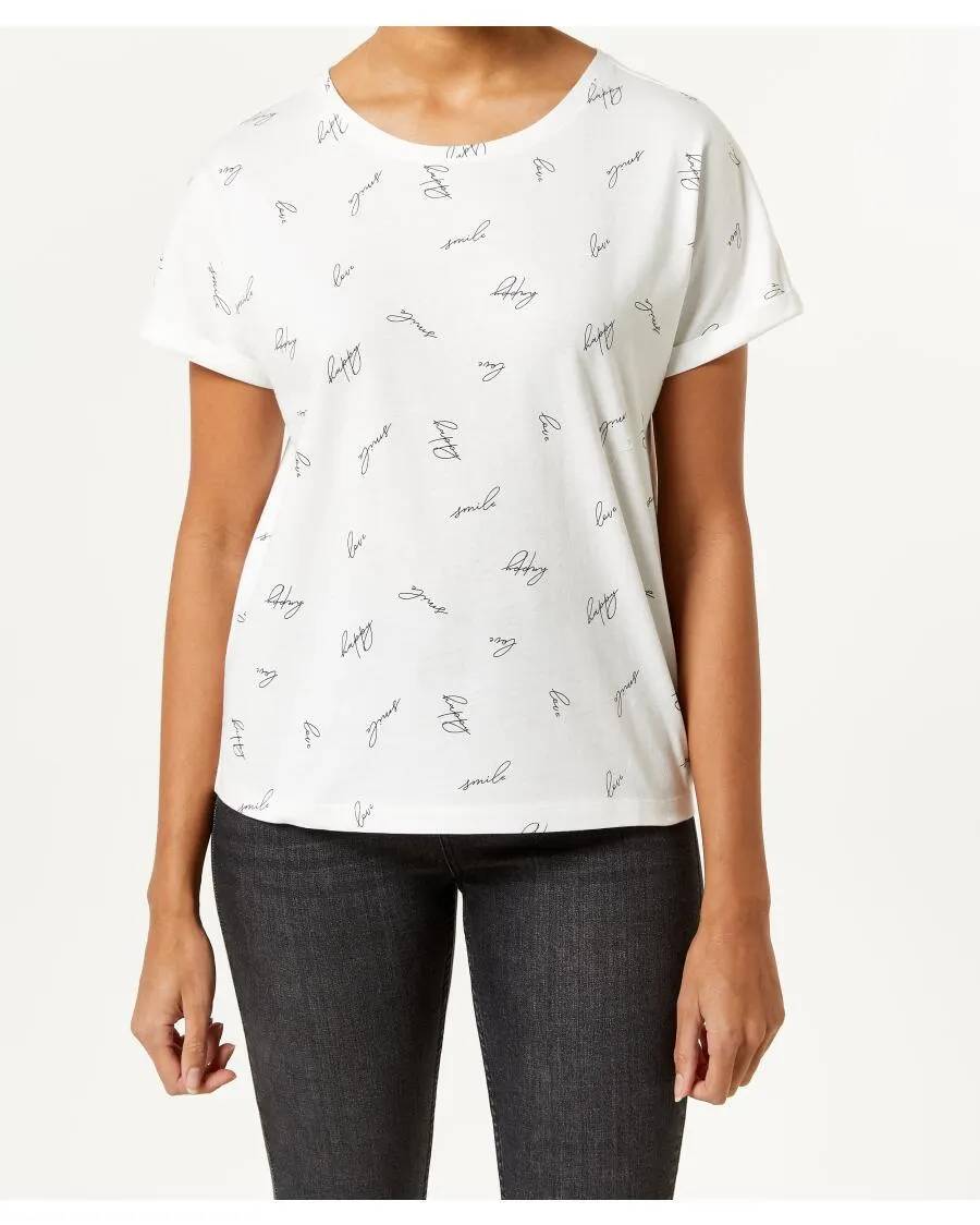 Bedrucktes T-Shirt Janina, Rundhalsausschnitt