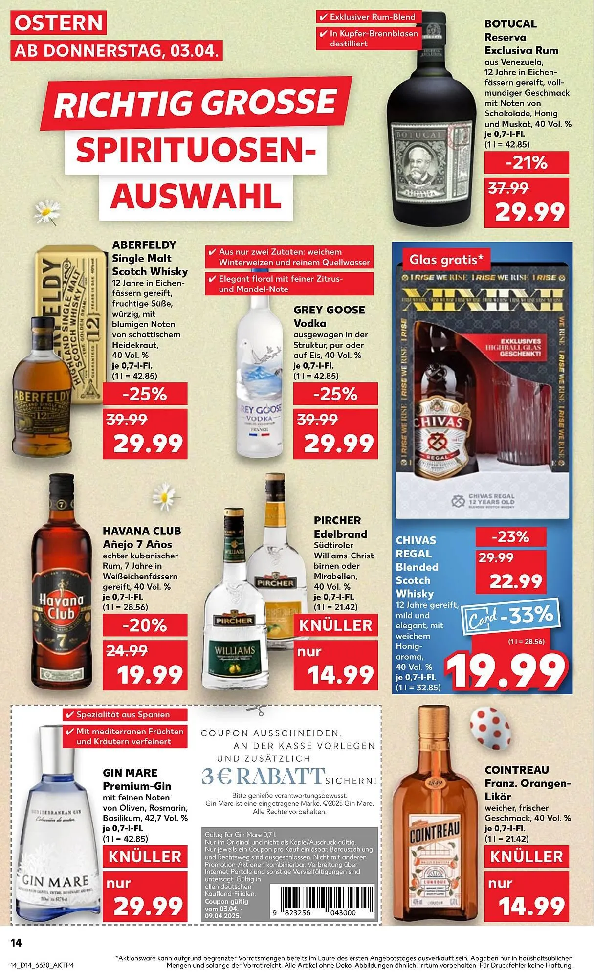 Kaufland Prospekt von 3. April bis 9. April 2025 - Prospekt seite 14