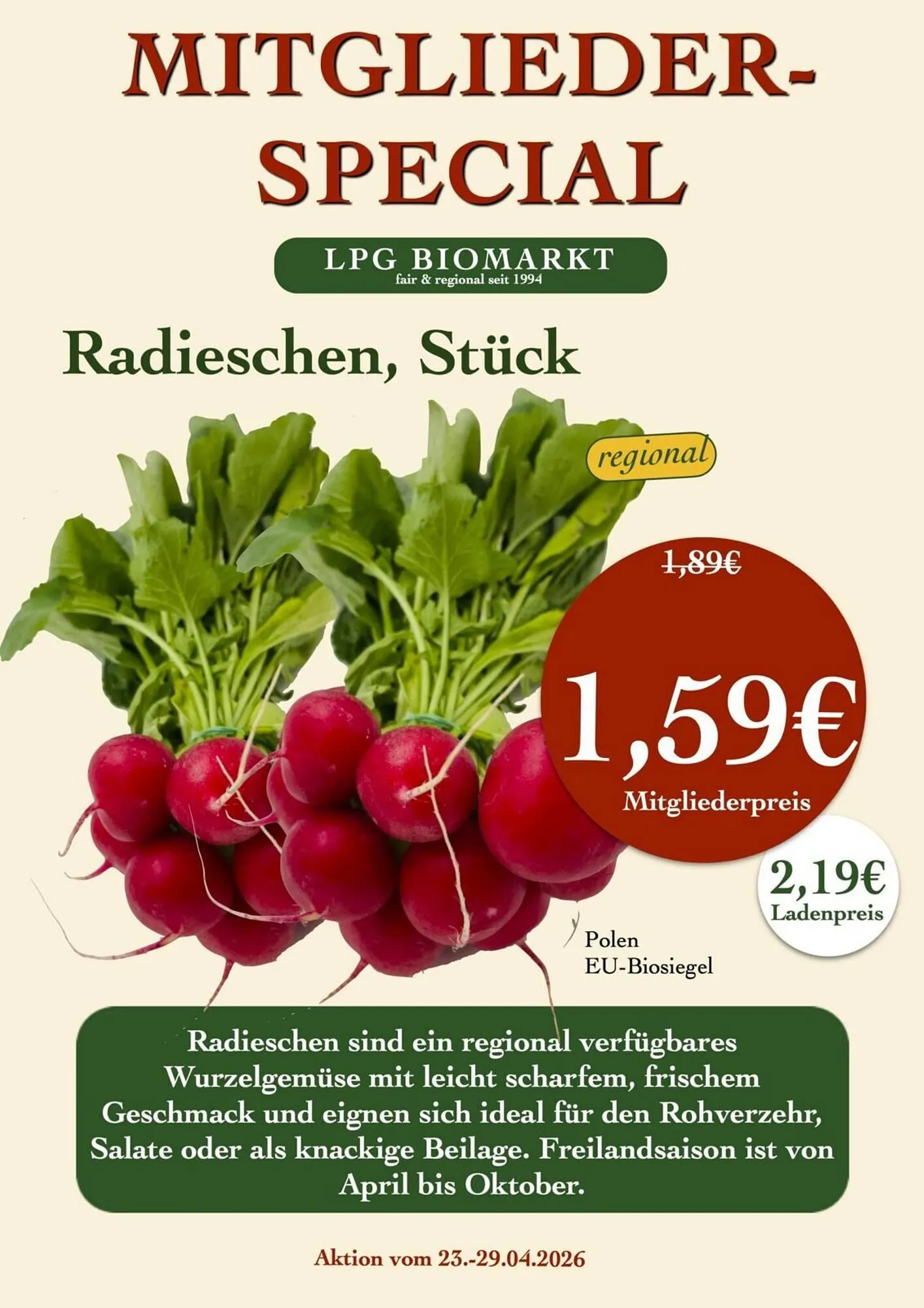 LPG Biomarkt Prospekt von 23. April bis 29. April 2026 - Prospekt seite 11