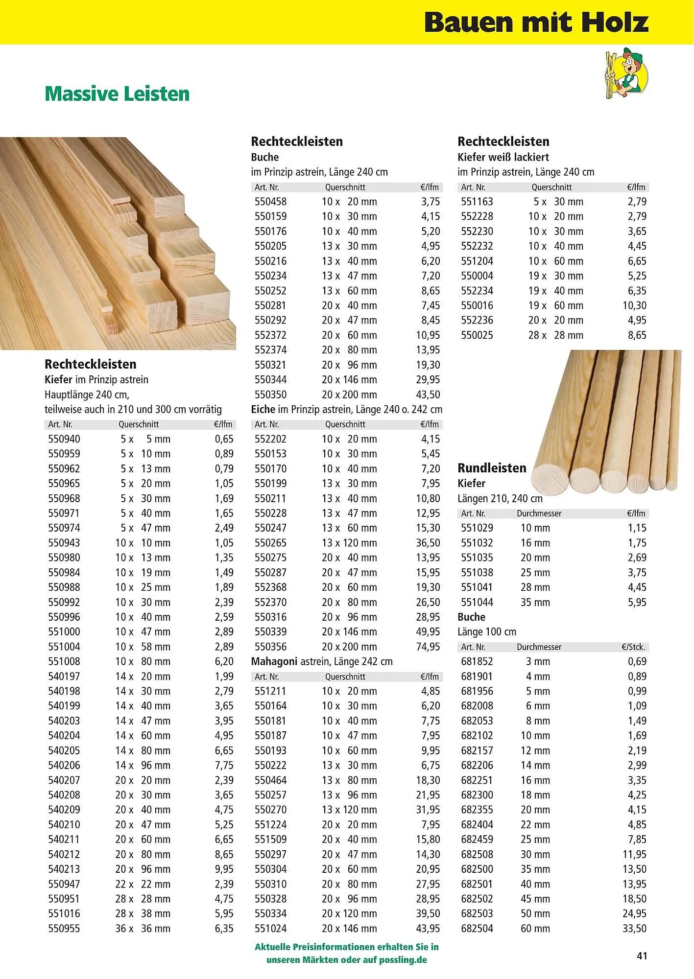 Holz Possling Prospekt von 1. April bis 31. Juli 2026 - Prospekt seite 41
