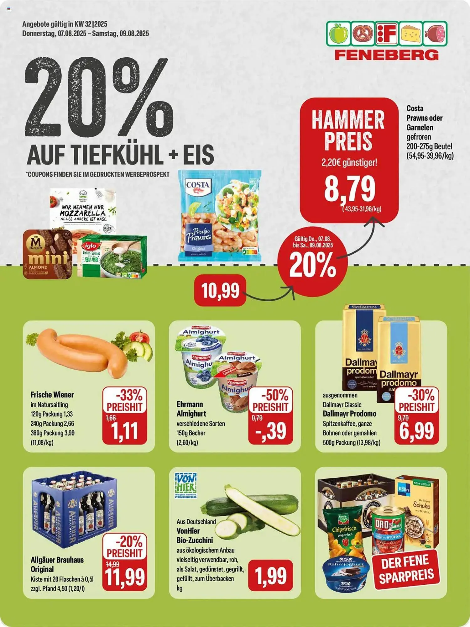 Feneberg Prospekt von 7. August bis 9. August 2025 - Prospekt seite 1