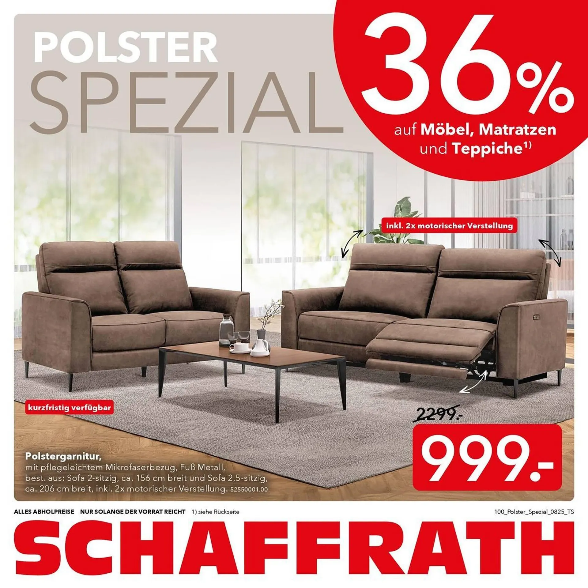 Schaffrath Prospekt von 9. August bis 31. August 2025 - Prospekt seite 1