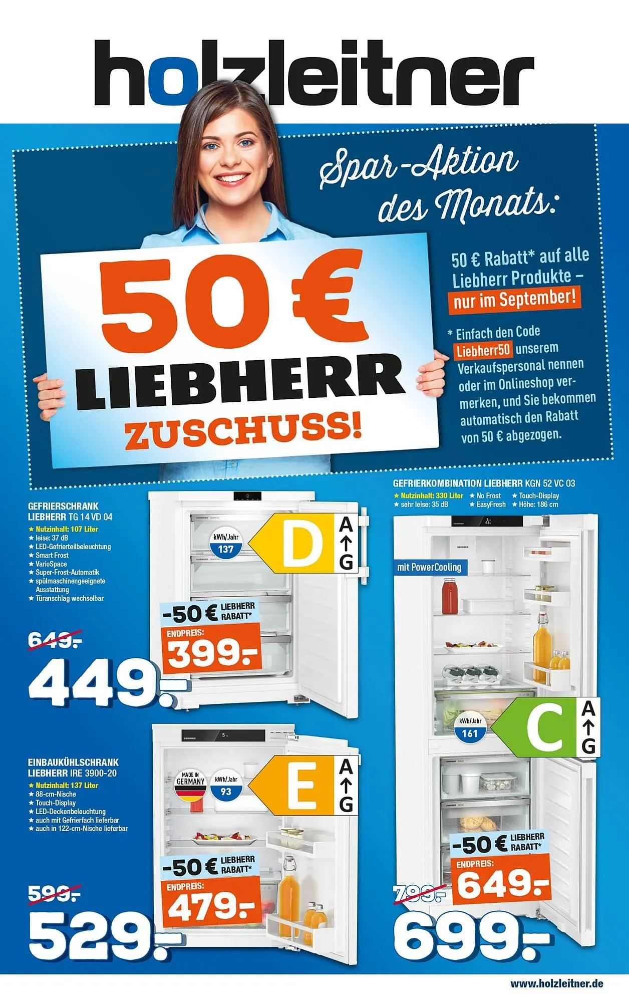 Holzleitner Prospekt von 1. September bis 30. September 2025 - Prospekt seite 1