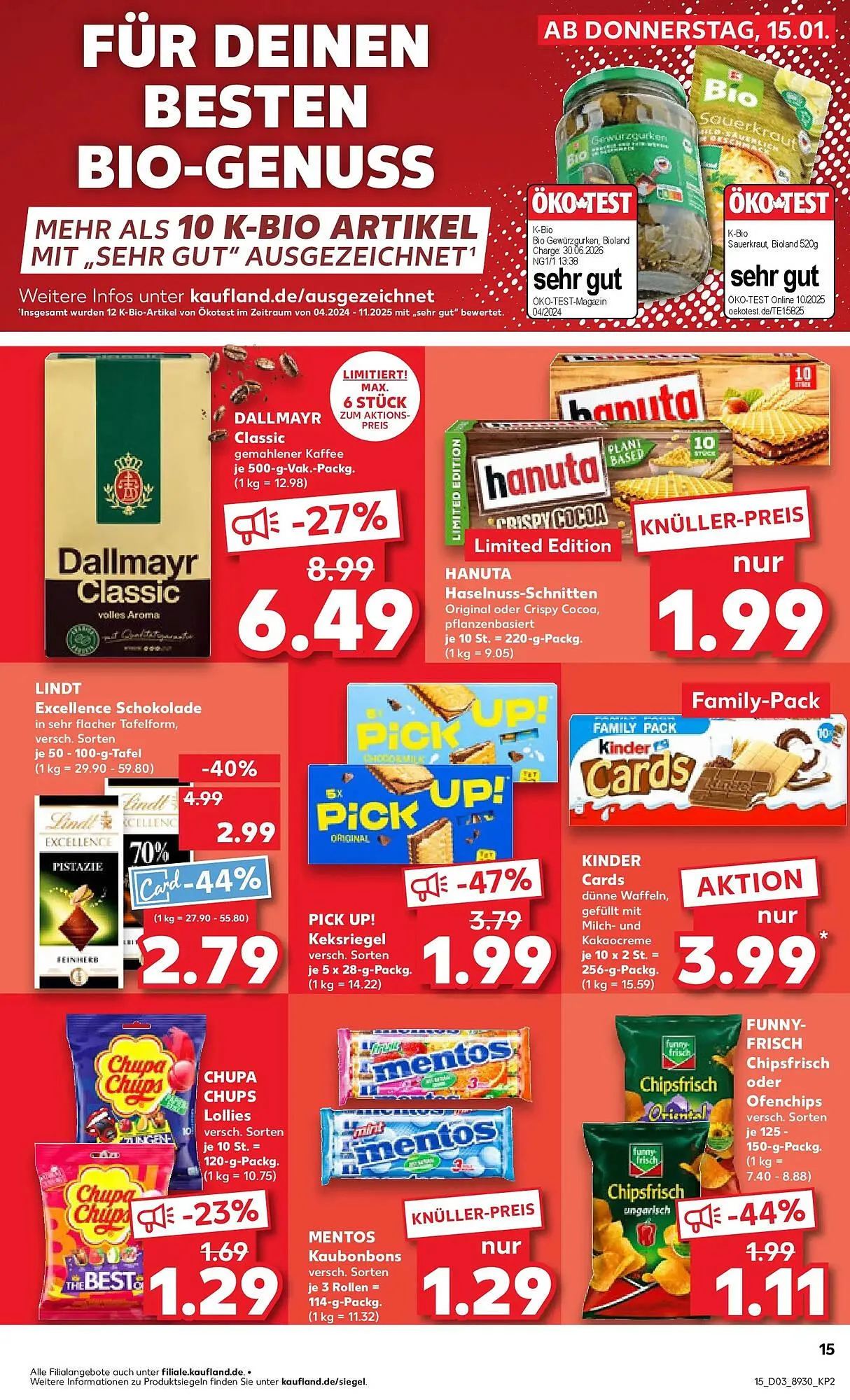 Kaufland Prospekt von 18. Januar bis 21. Januar 2026 - Prospekt seite 15