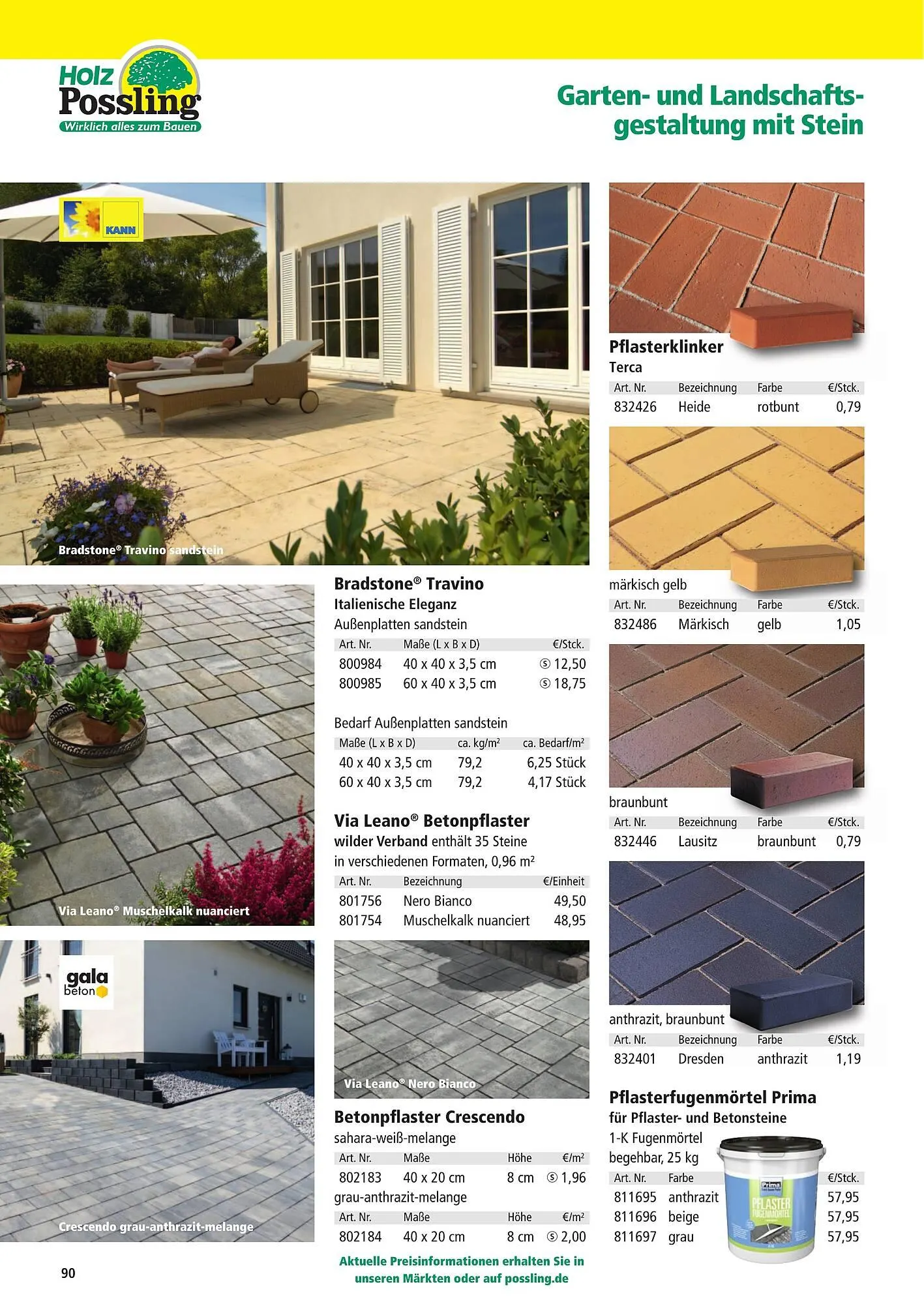 Holz Possling Prospekt von 1. April bis 31. Juli 2026 - Prospekt seite 90