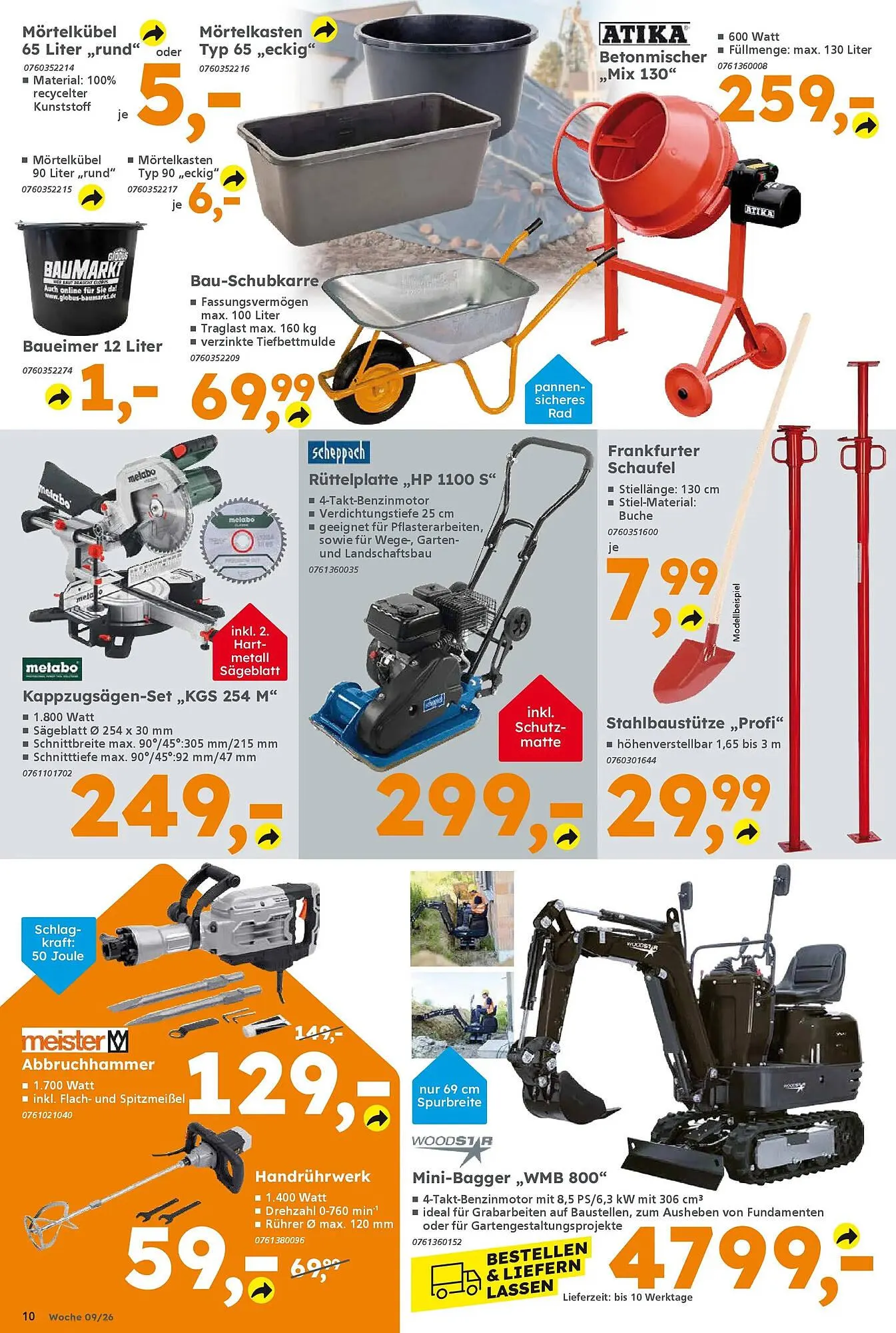 Globus Baumarkt Prospekt von 22. Februar bis 27. Februar 2026 - Prospekt seite 10