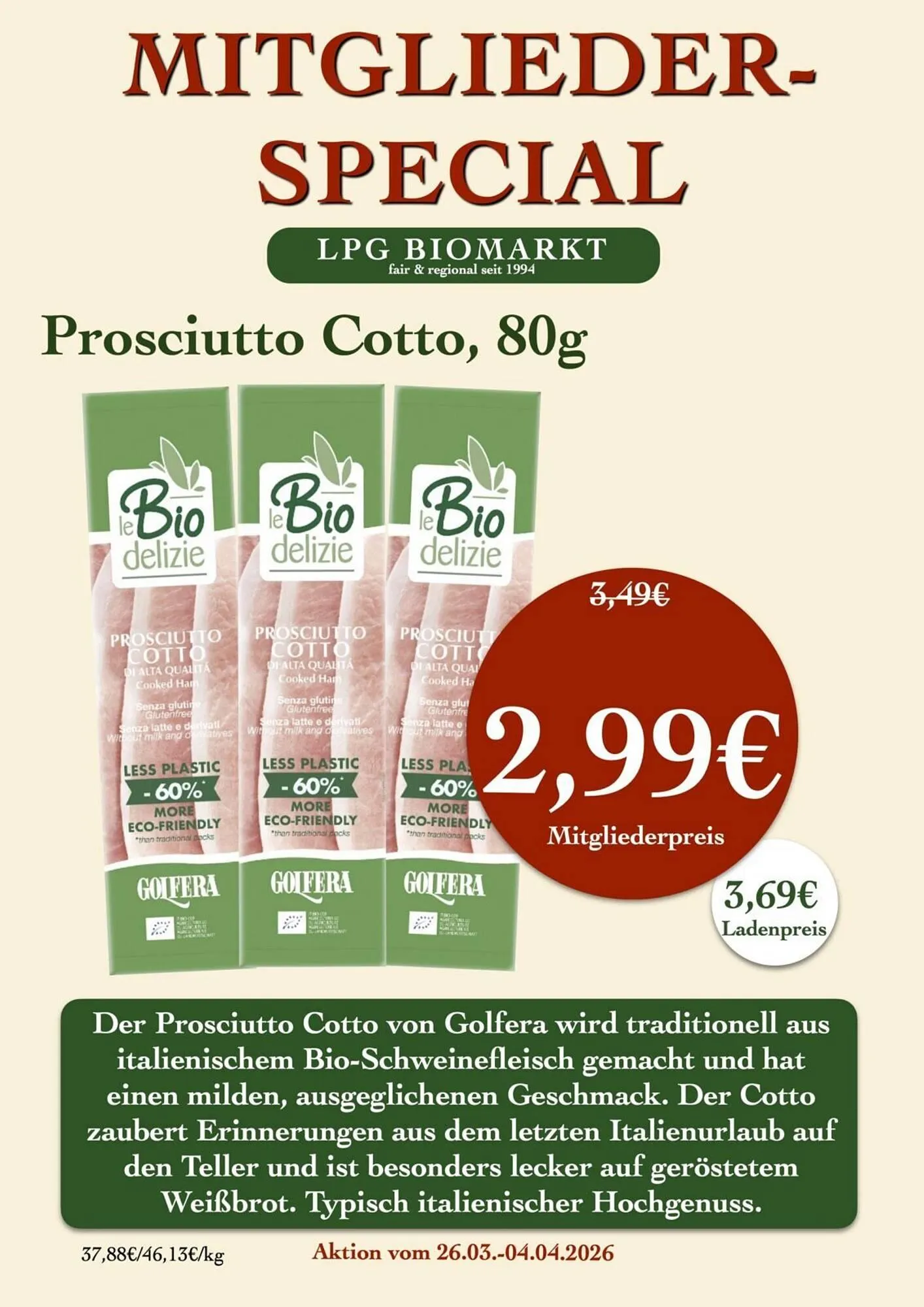 LPG Biomarkt Prospekt von 26. März bis 1. April 2026 - Prospekt seite 15