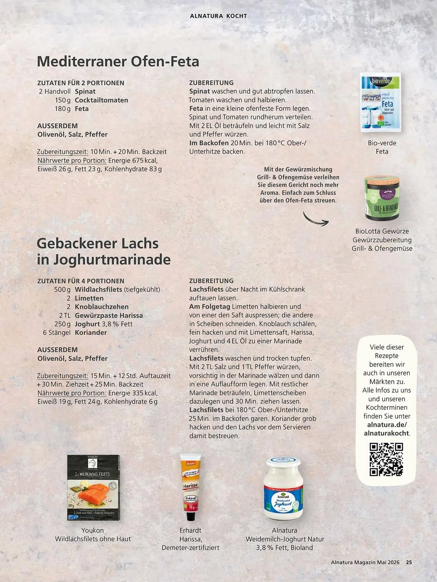 Alnatura Magazin von 1. Mai bis 1. Juni 2026 - Prospekt seite 25