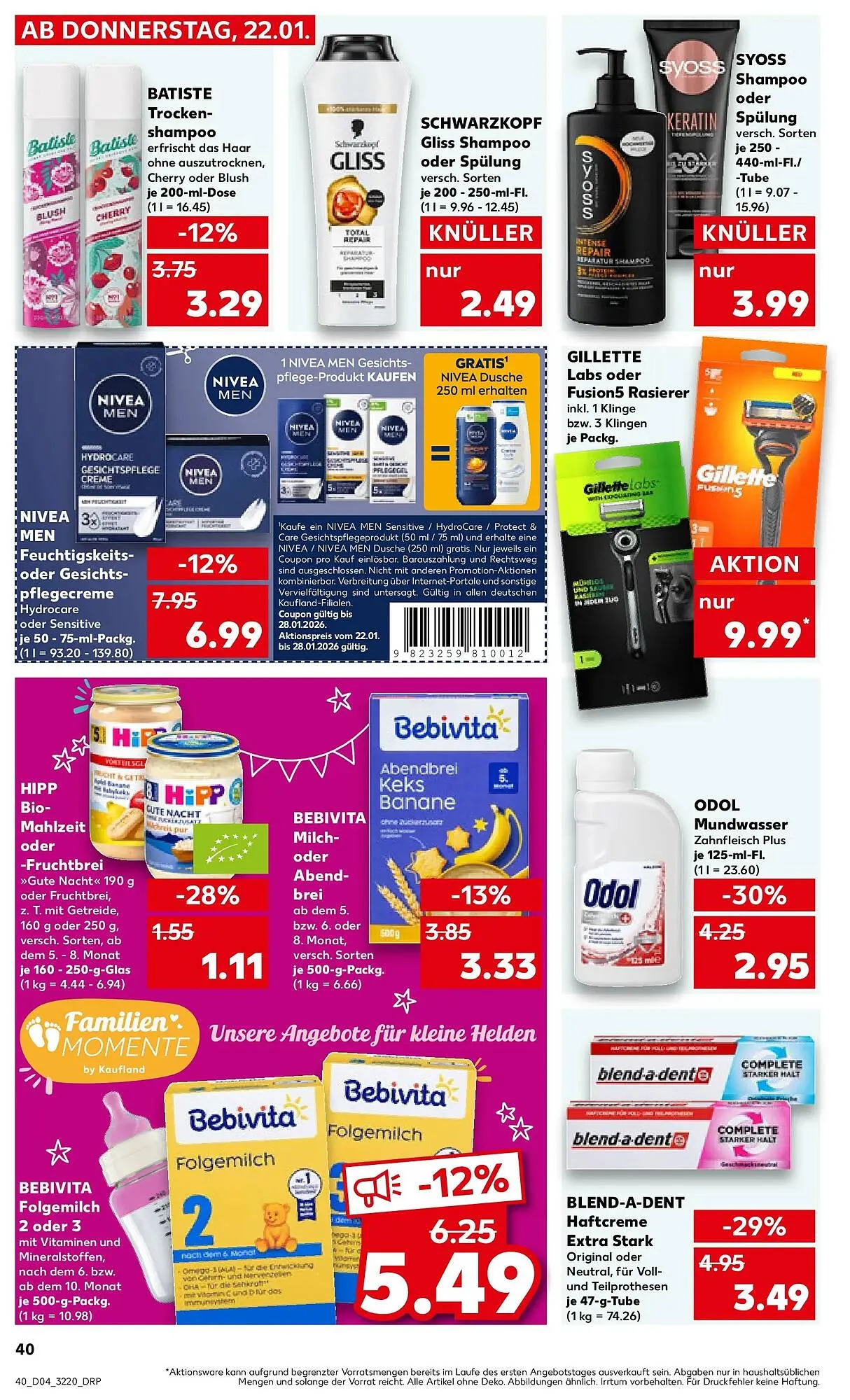 Kaufland Prospekt von 25. Januar bis 28. Januar 2026 - Prospekt seite 40