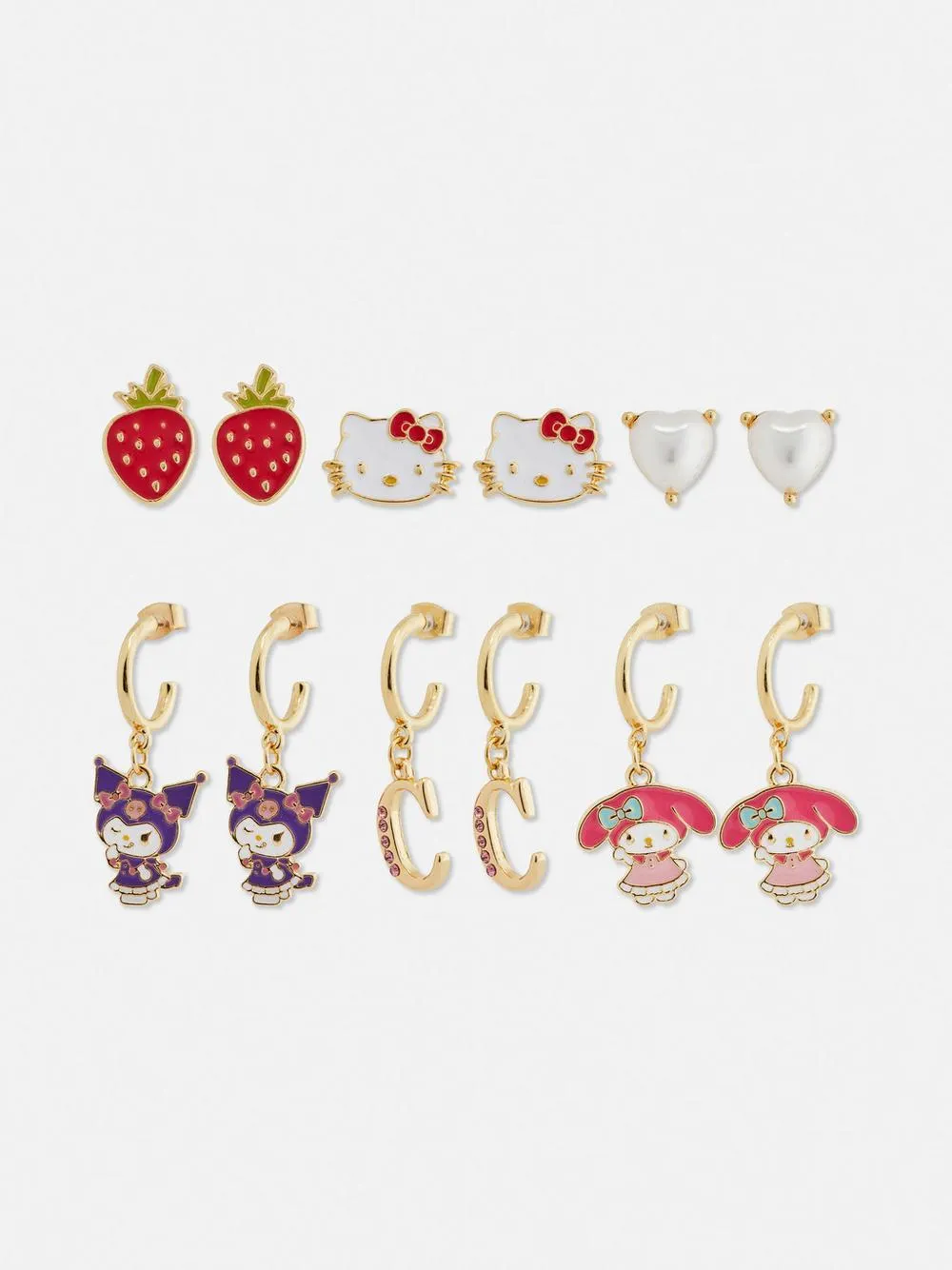 6-Pack Hello Kitty and Friends Earrings
