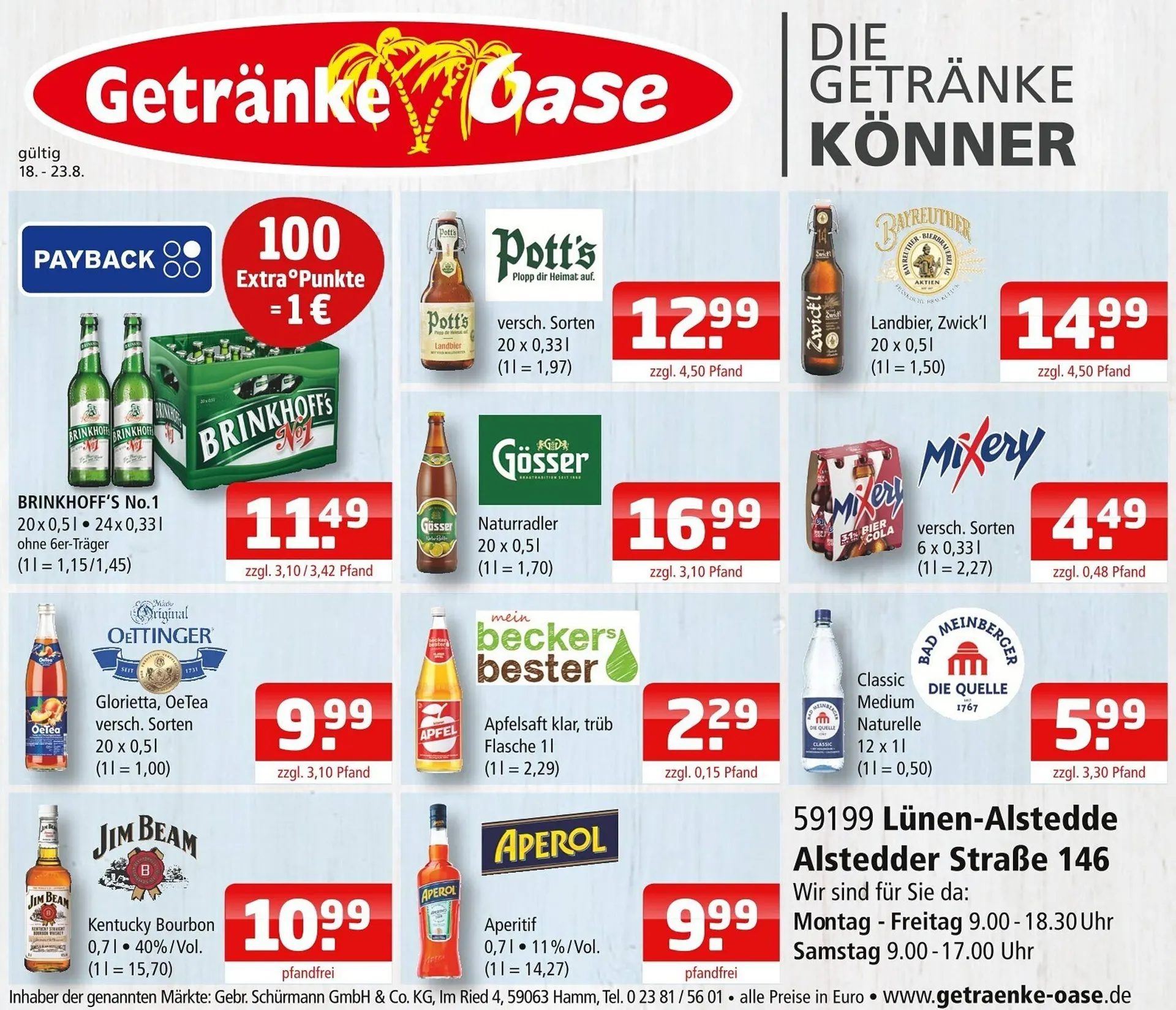 Getränke Oase Prospekt - 1