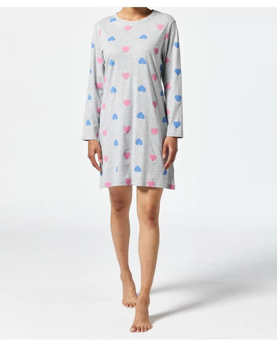 Bigshirt Herzen Janina, Rundhalsausschnitt