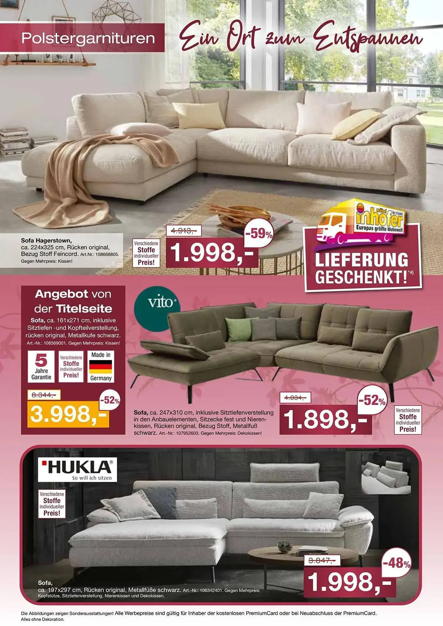 Möbel Inhofer Prospekt von 16. April bis 2. Mai 2026 - Prospekt seite 4