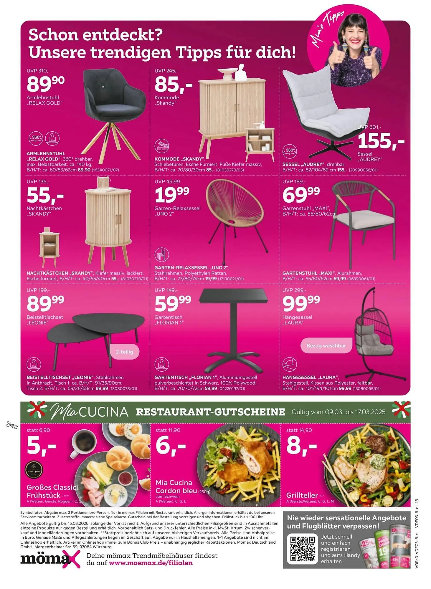 Mömax Prospekt von 9. März bis 16. März 2026 - Prospekt seite 16