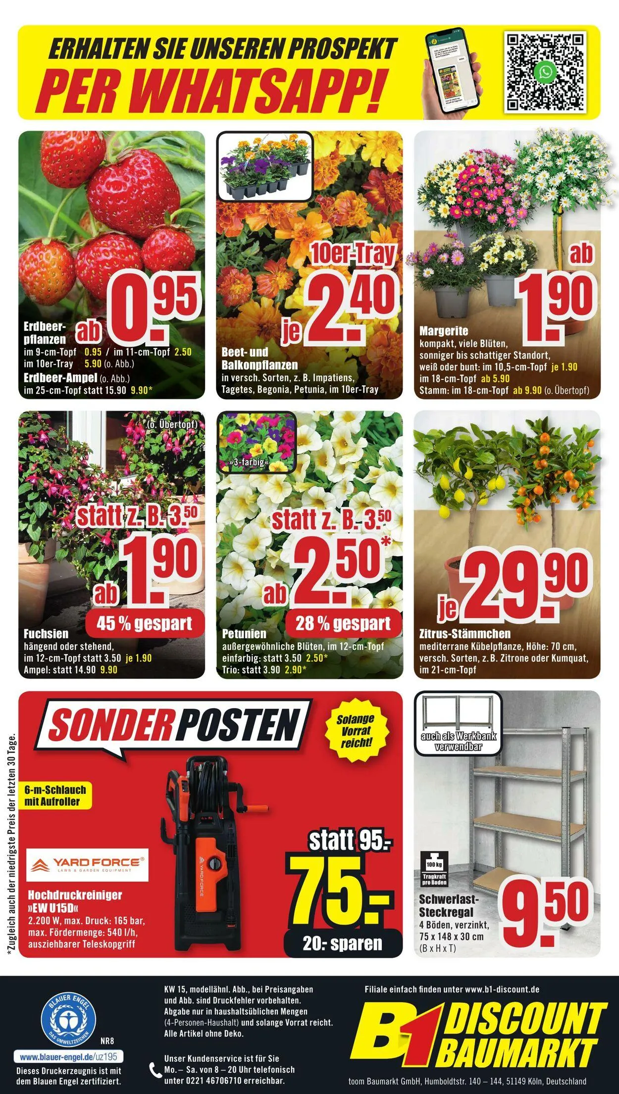 B1 Discount Baumarkt von 9. April bis 11. April 2025 - Prospekt seite 12