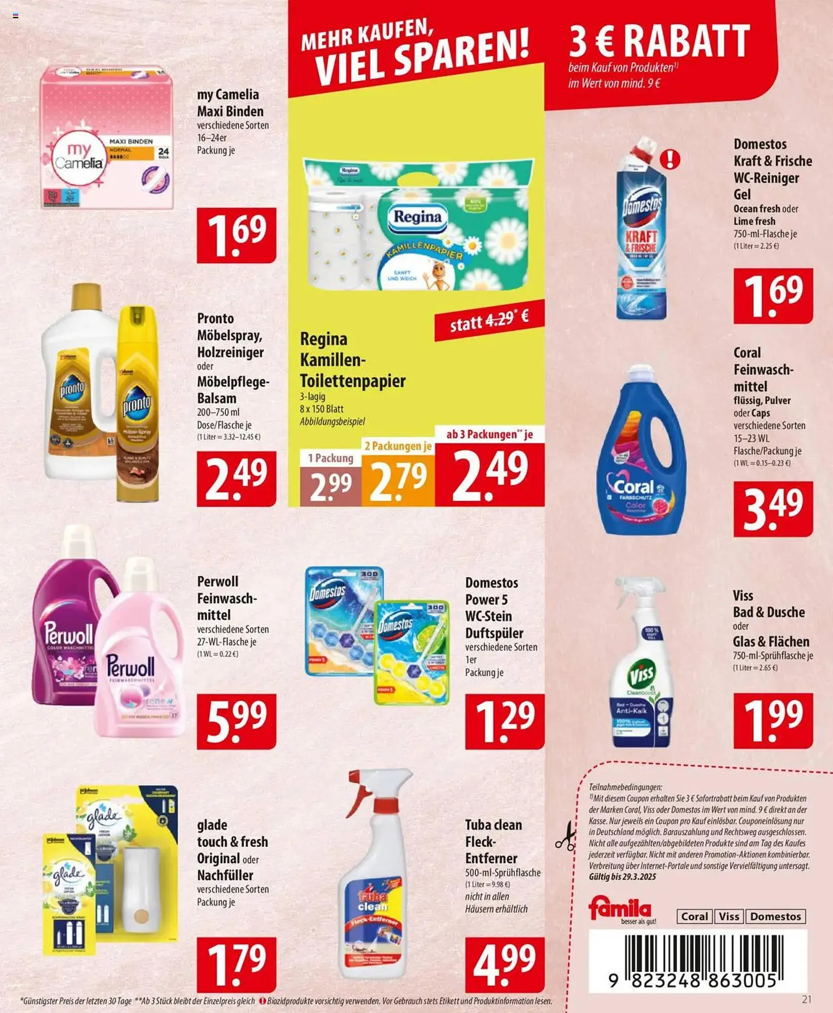 Famila Nord Ost Prospekt von 24. März bis 29. März 2025 - Prospekt seite 21