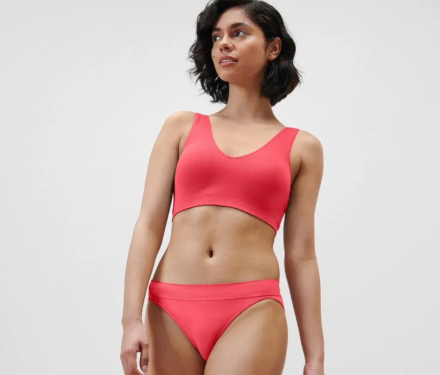 Seamless-Bustier, rot