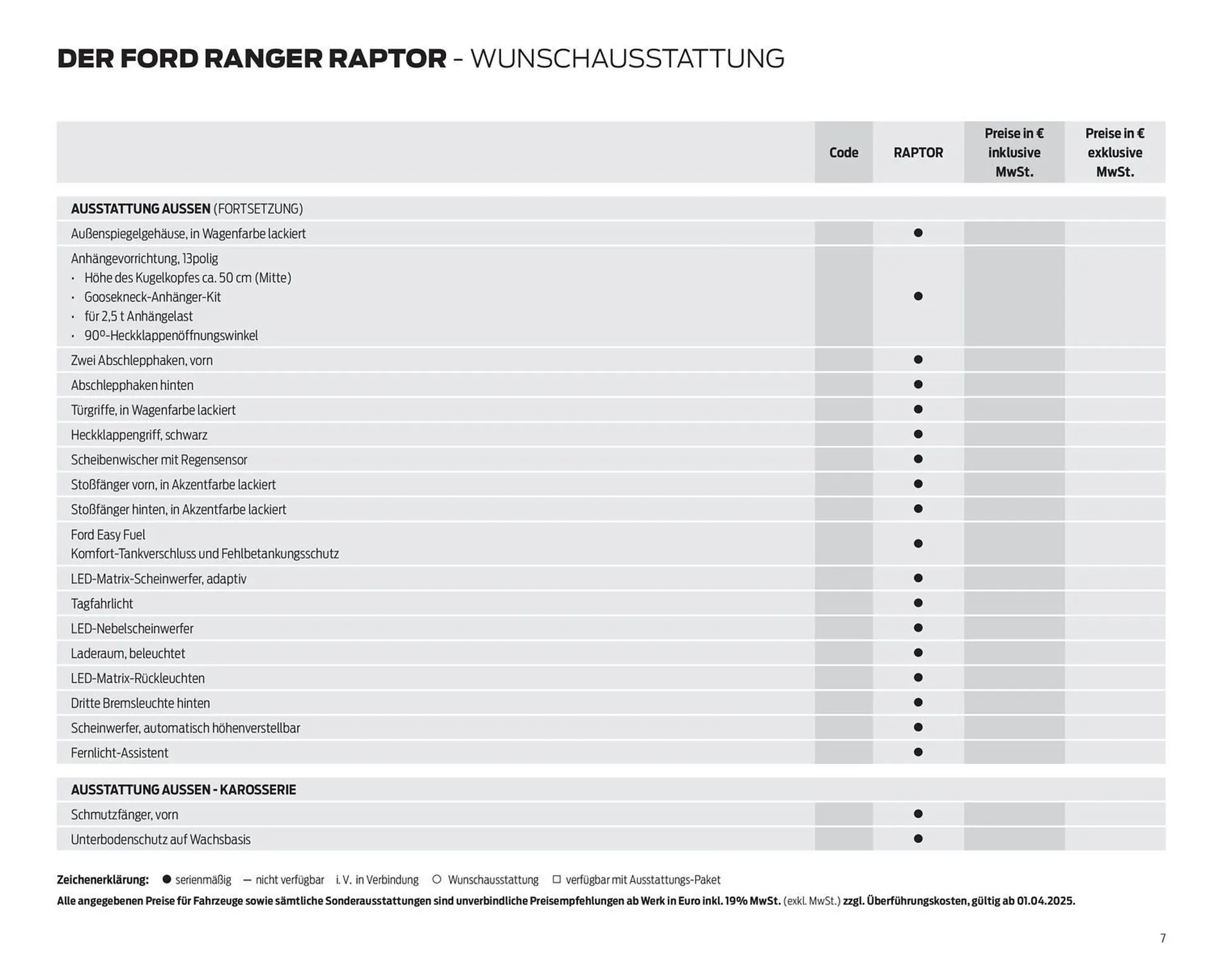 Ford Prospekt von 25. März bis 8. April 2026 - Prospekt seite 7