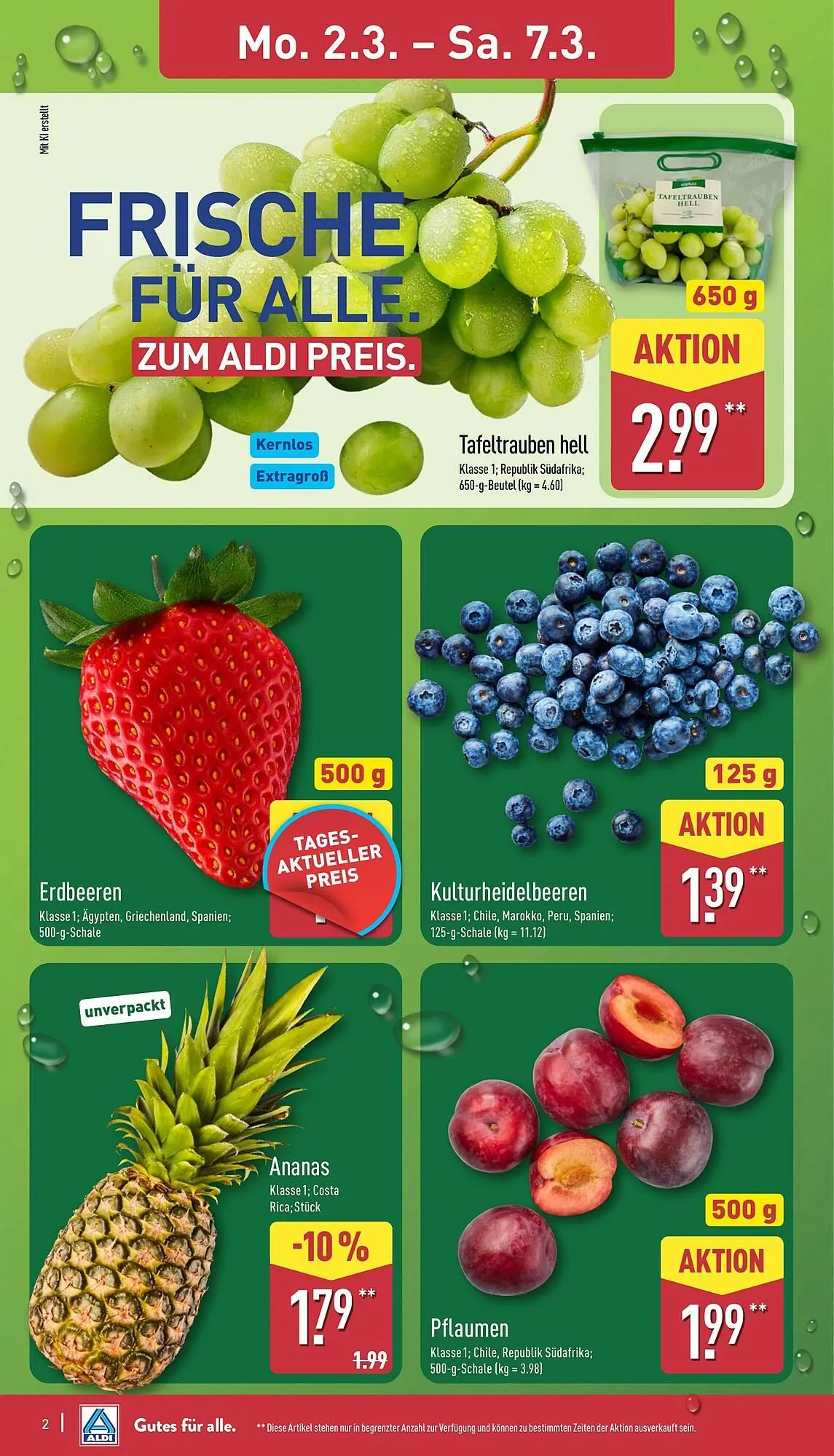 Aldi Nord Prospekt von 2. März bis 7. März 2026 - Prospekt seite 2
