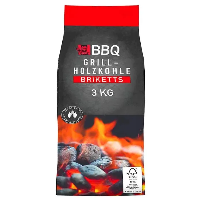 BBQ Grill-Holzkohlebriketts 3 kg