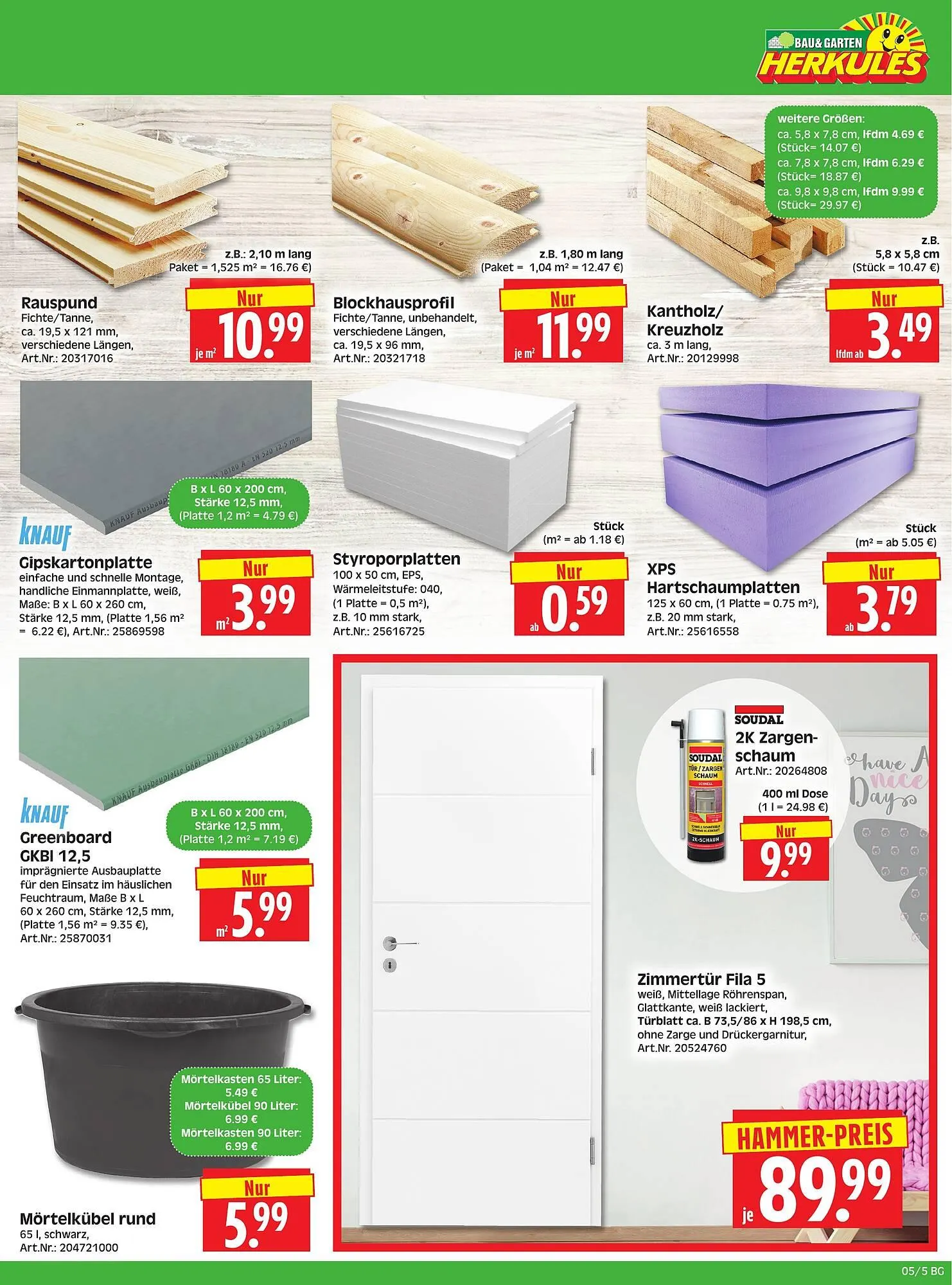 Herkules Baumarkt Prospekt von 26. Januar bis 31. Januar 2026 - Prospekt seite 5