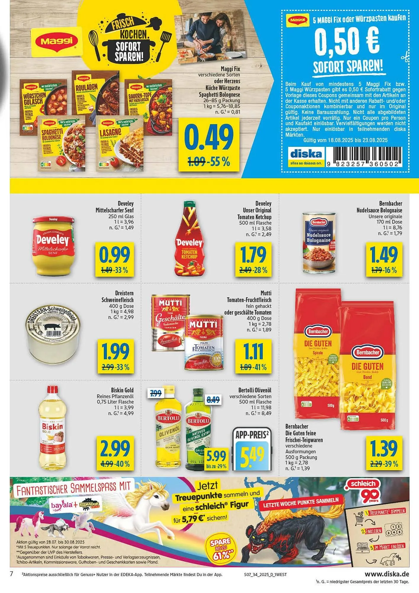 diska Prospekt von 18. August bis 23. August 2025 - Prospekt seite 7