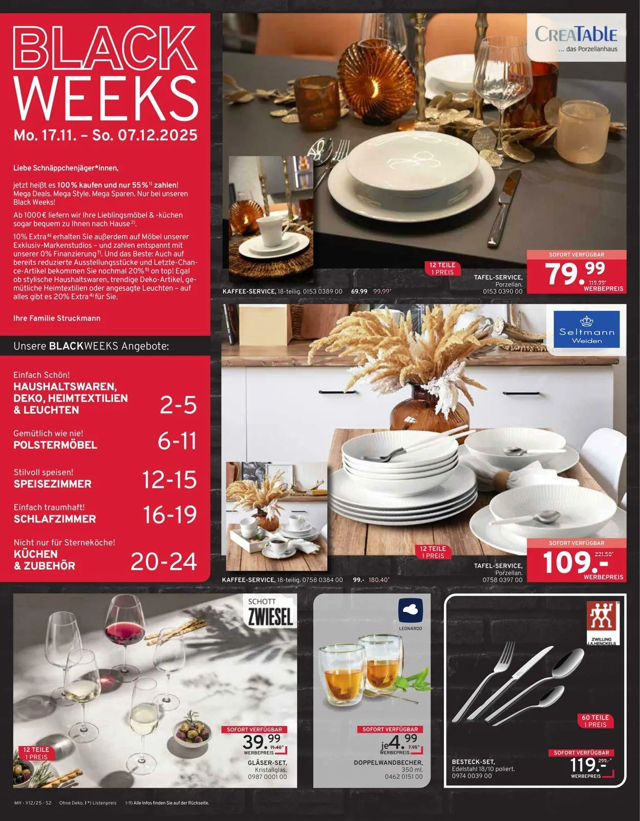 Möbel Heinrich Aktueller Prospekt von 17. November bis 7. Dezember 2025 - Prospekt seite 2