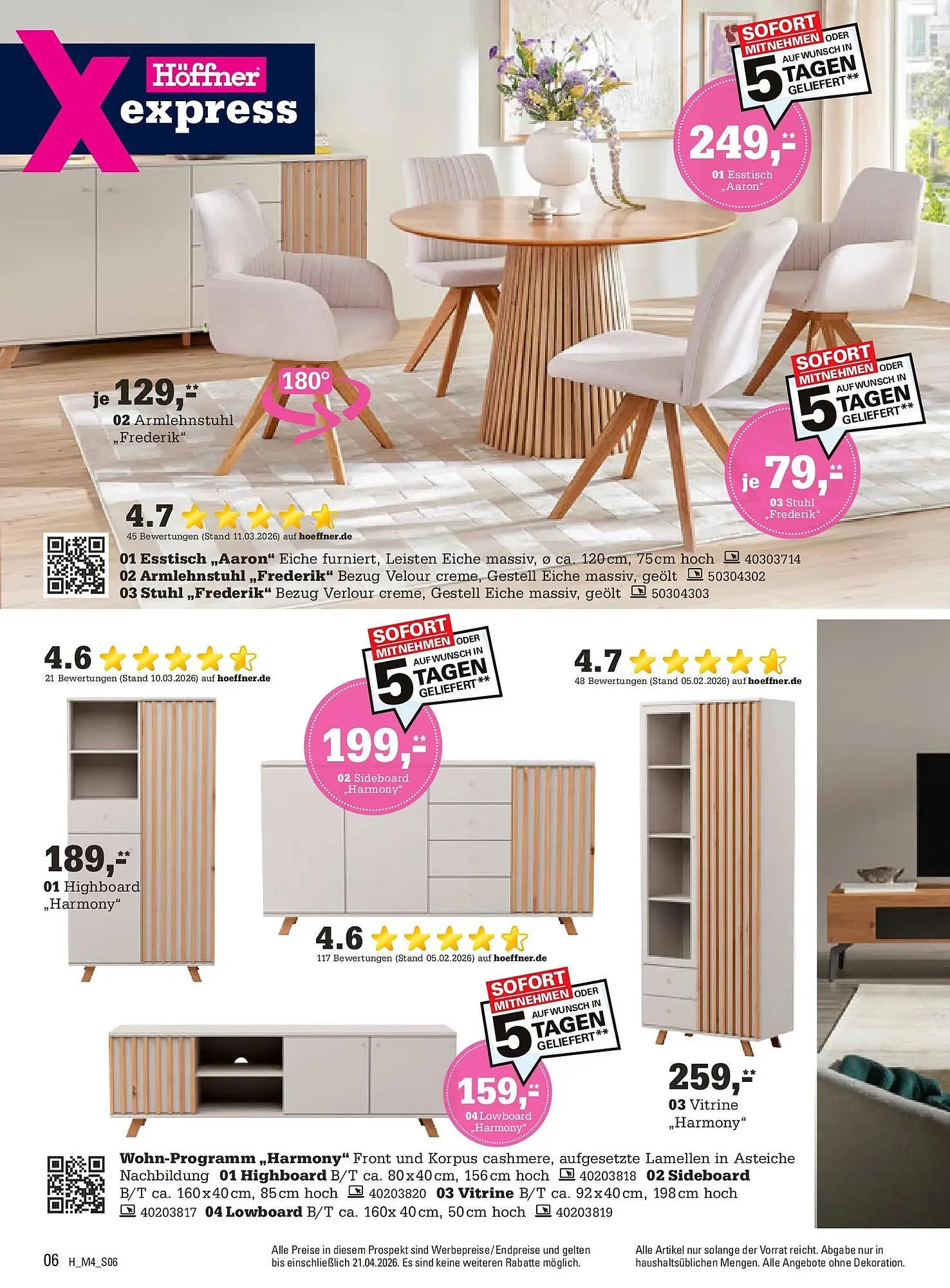 Höffner Prospekt von 31. März bis 21. April 2026 - Prospekt seite 6