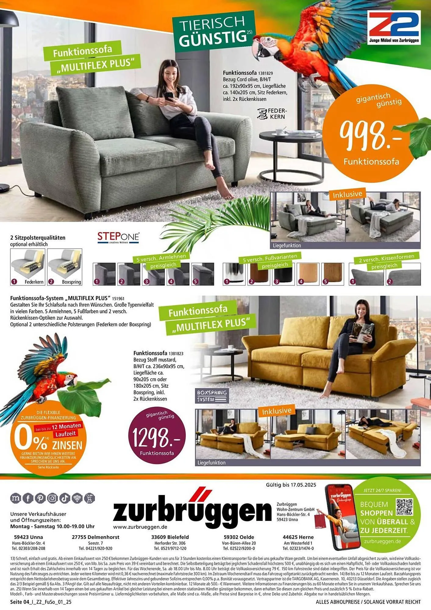 Zurbrüggen Prospekt von 30. April bis 17. Mai 2025 - Prospekt seite 4