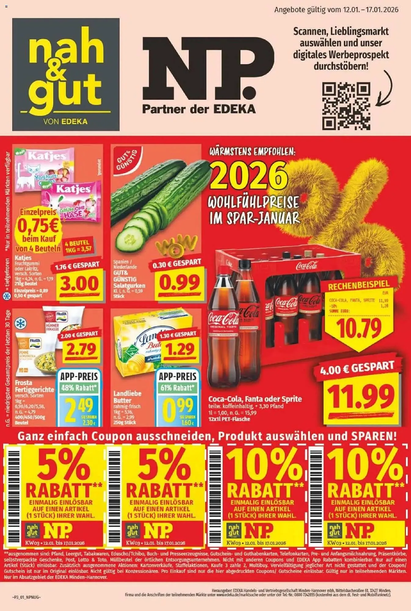 NP Discount Prospekt von 11. Januar bis 17. Januar 2026 - Prospekt seite 1