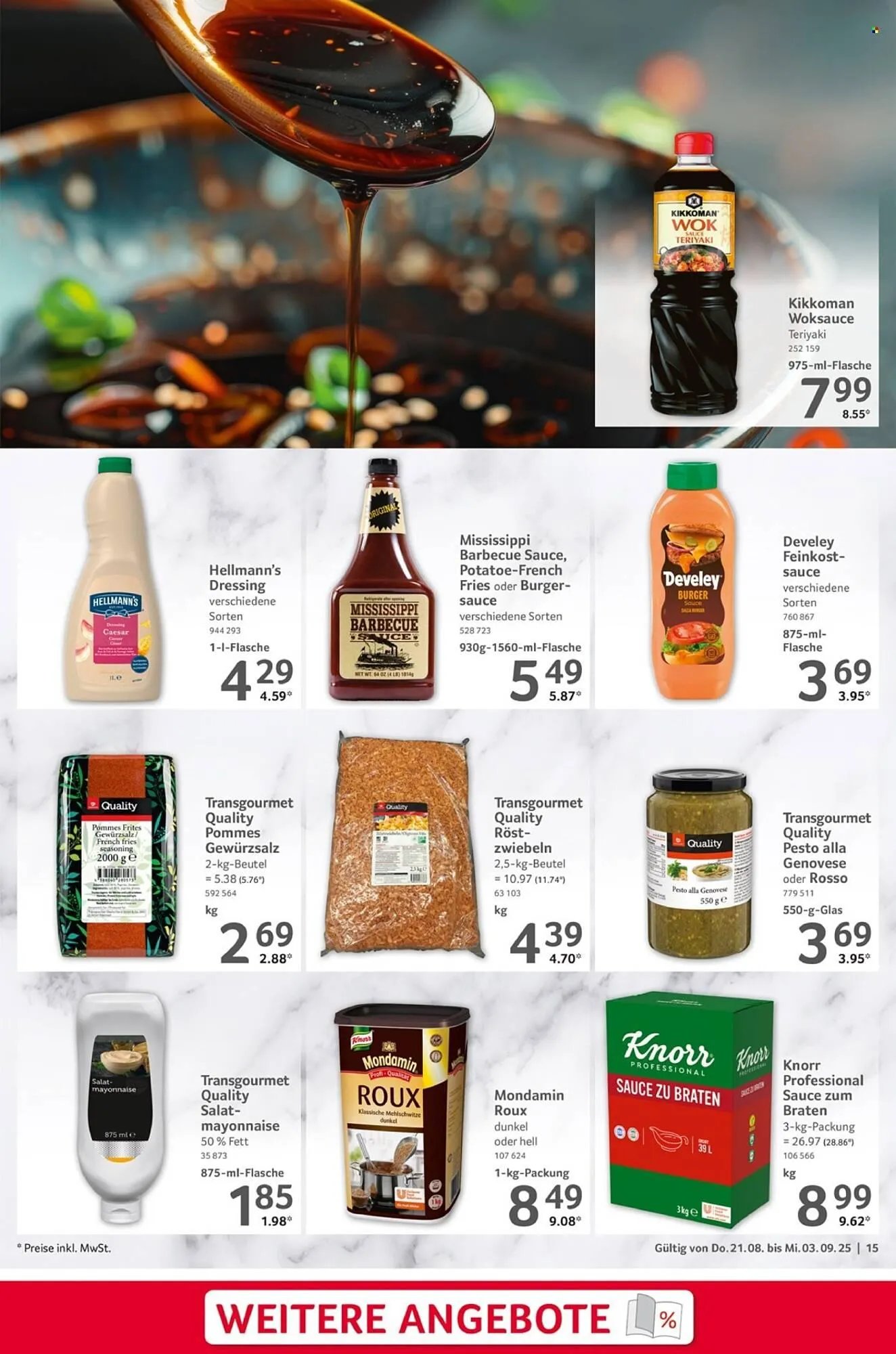 Selgros Prospekt von 21. August bis 3. September 2025 - Prospekt seite 15