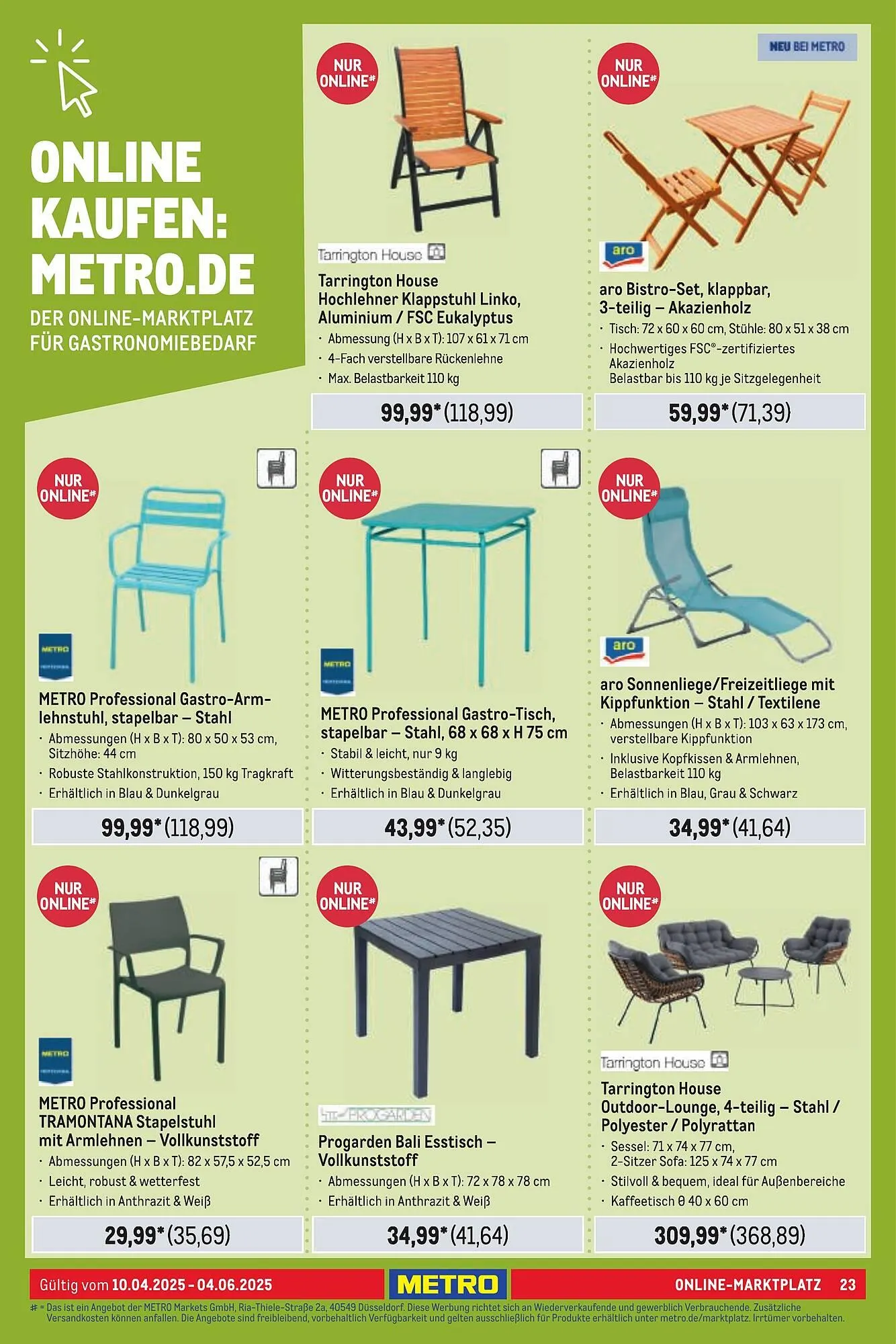 METRO Prospekt von 10. April bis 6. Juni 2025 - Prospekt seite 23