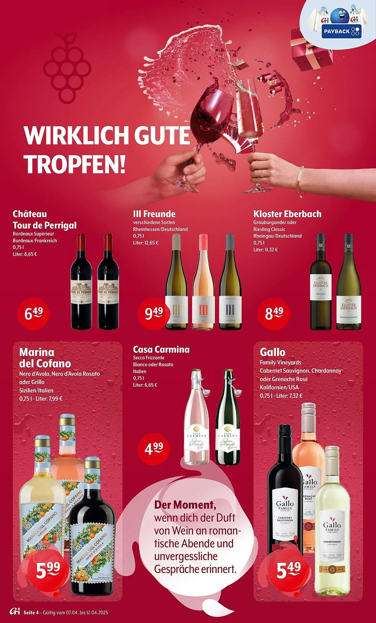 Getränke Hoffmann Prospekt von 7. April bis 12. April 2025 - Prospekt seite 4