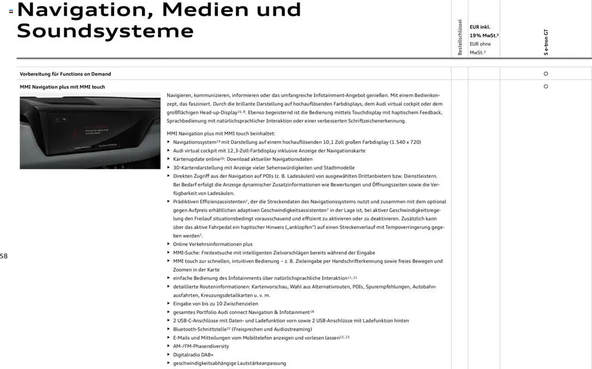 Audi Prospekt von 29. Januar bis 31. Dezember 2025 - Prospekt seite 58