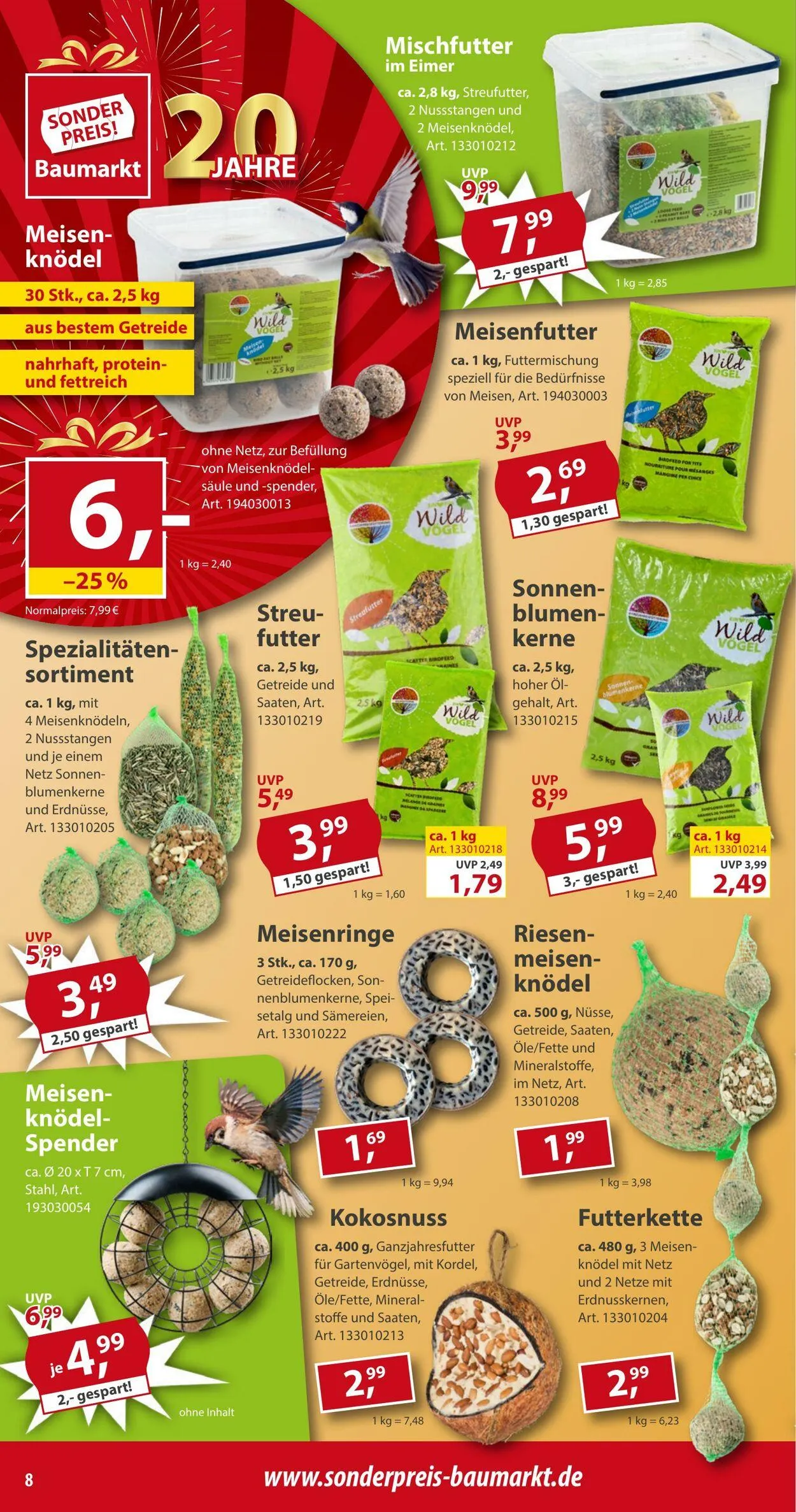 Sonderpreis Baumarkt Aktueller Prospekt von 6. Dezember bis 25. Dezember 2025 - Prospekt seite 8