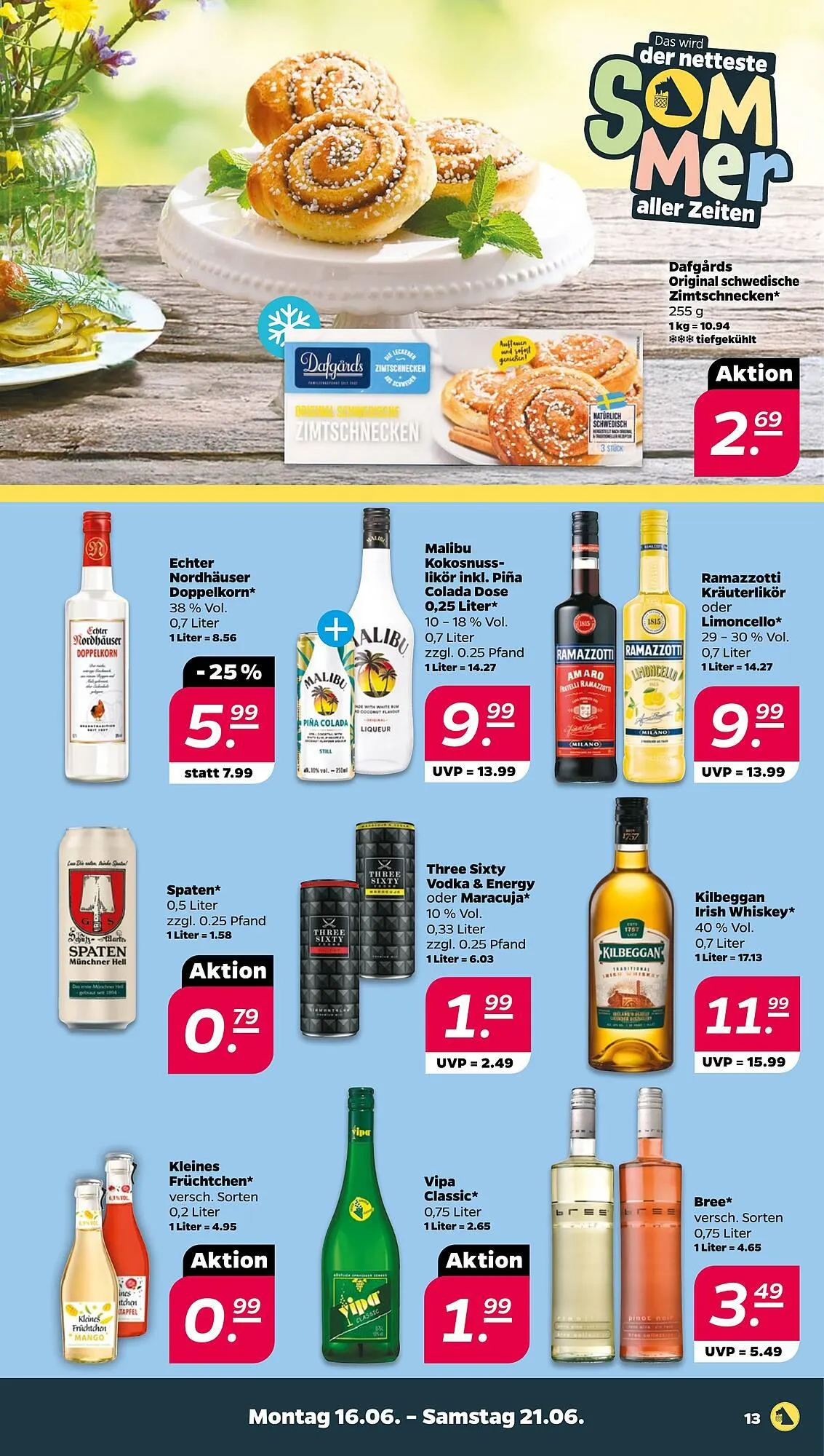 NETTO Prospekt von 16. Juni bis 21. Juni 2025 - Prospekt seite 13