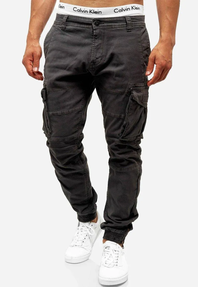 ALEX - Pantalones cargo - dark grey