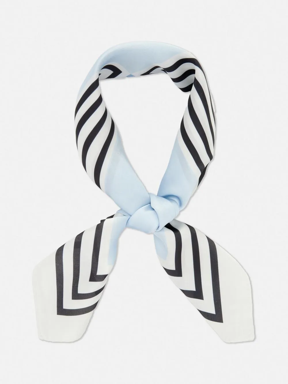 Satin-Halstuch mit Kirsch- und Schleifenmuster