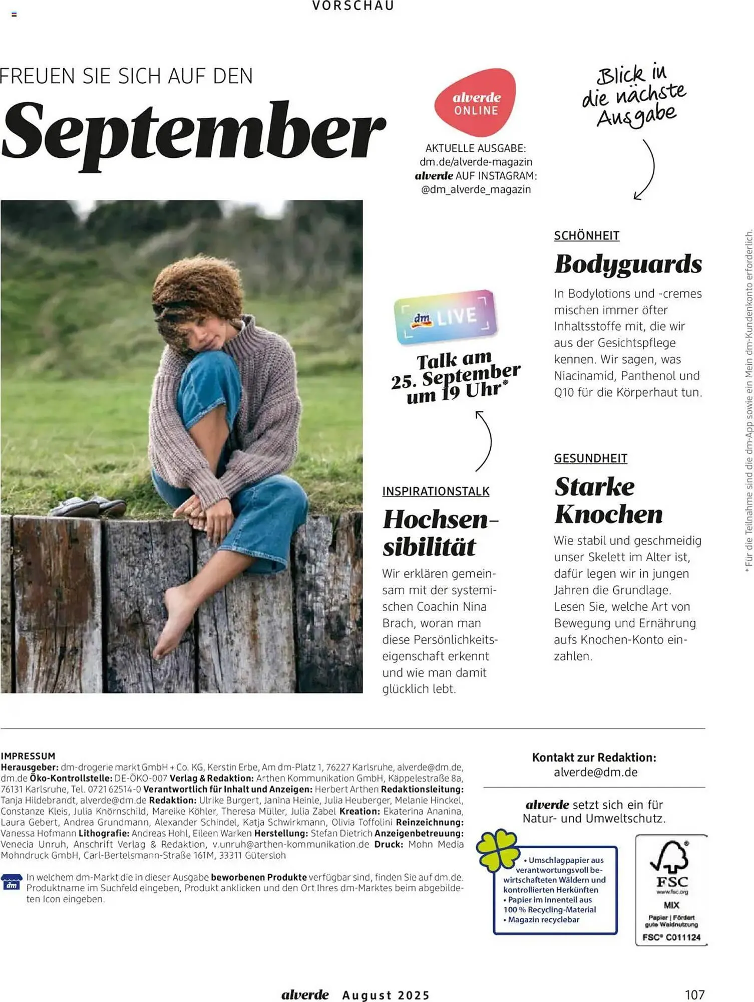 dm drogerie Prospekt von 1. August bis 31. August 2025 - Prospekt seite 107