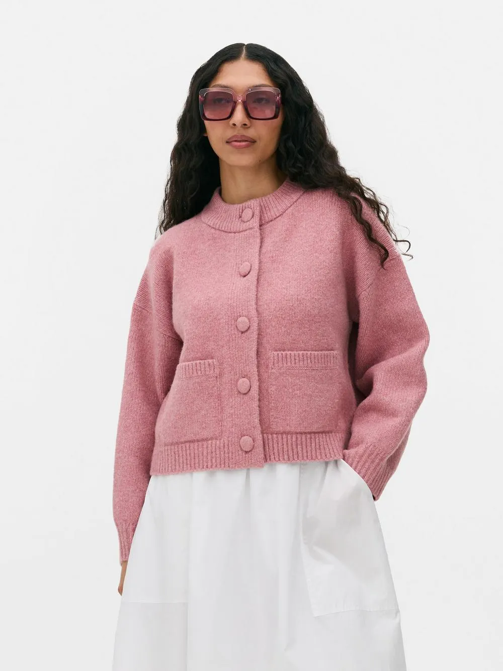Gestrickte Essential-Bomberjacke