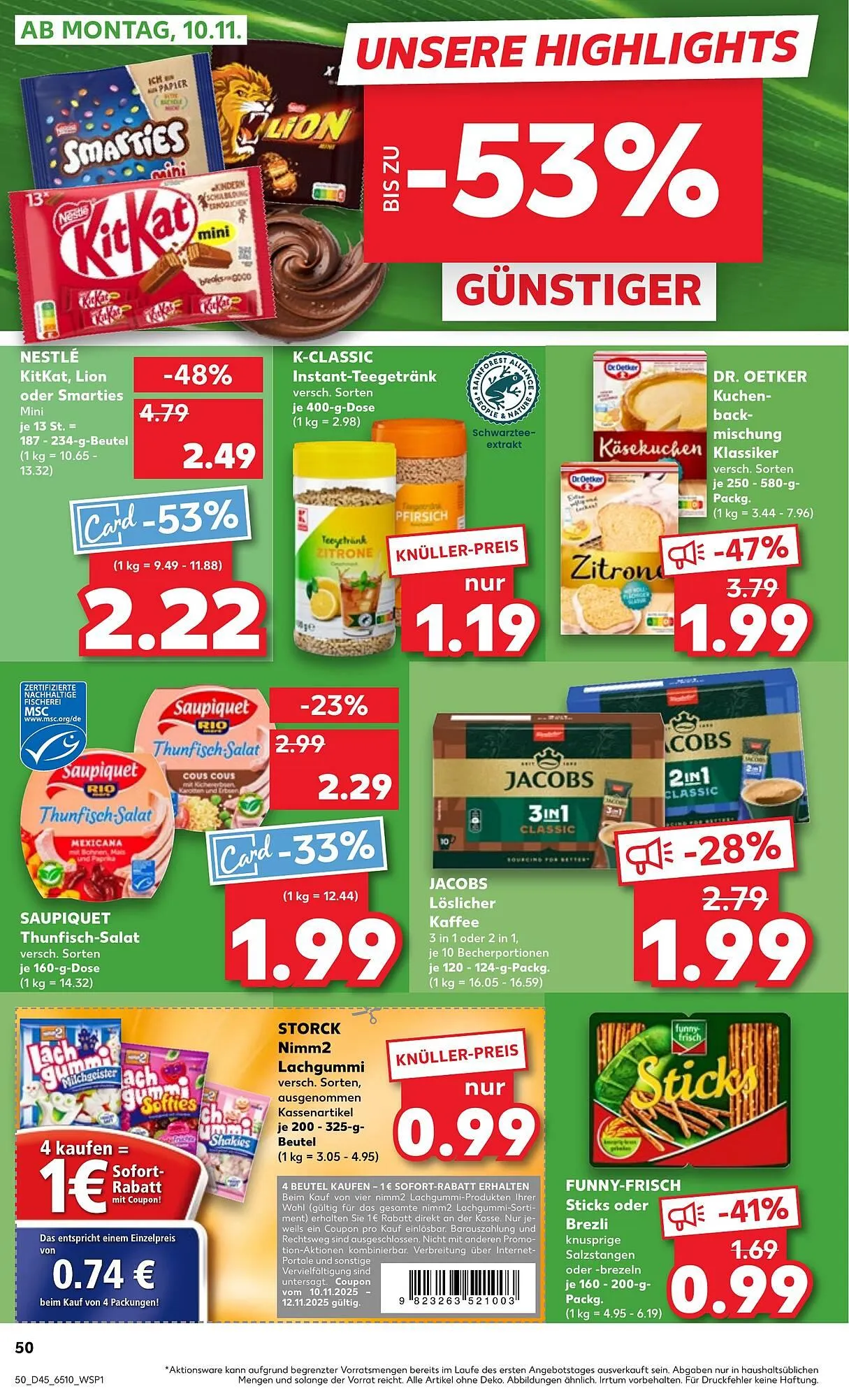 Kaufland Prospekt von 6. November bis 12. November 2025 - Prospekt seite 50